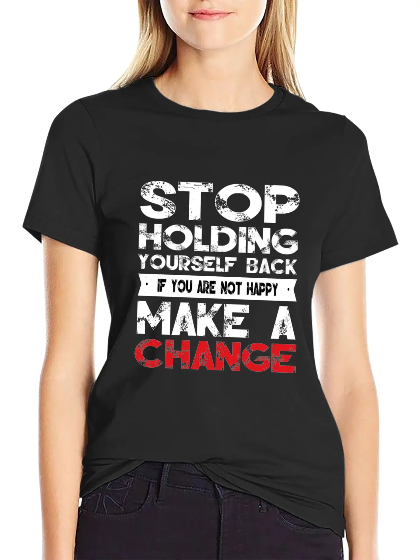 Motivational Quote Comfortable Minimalist Graphic Tee – Summer Style Essential