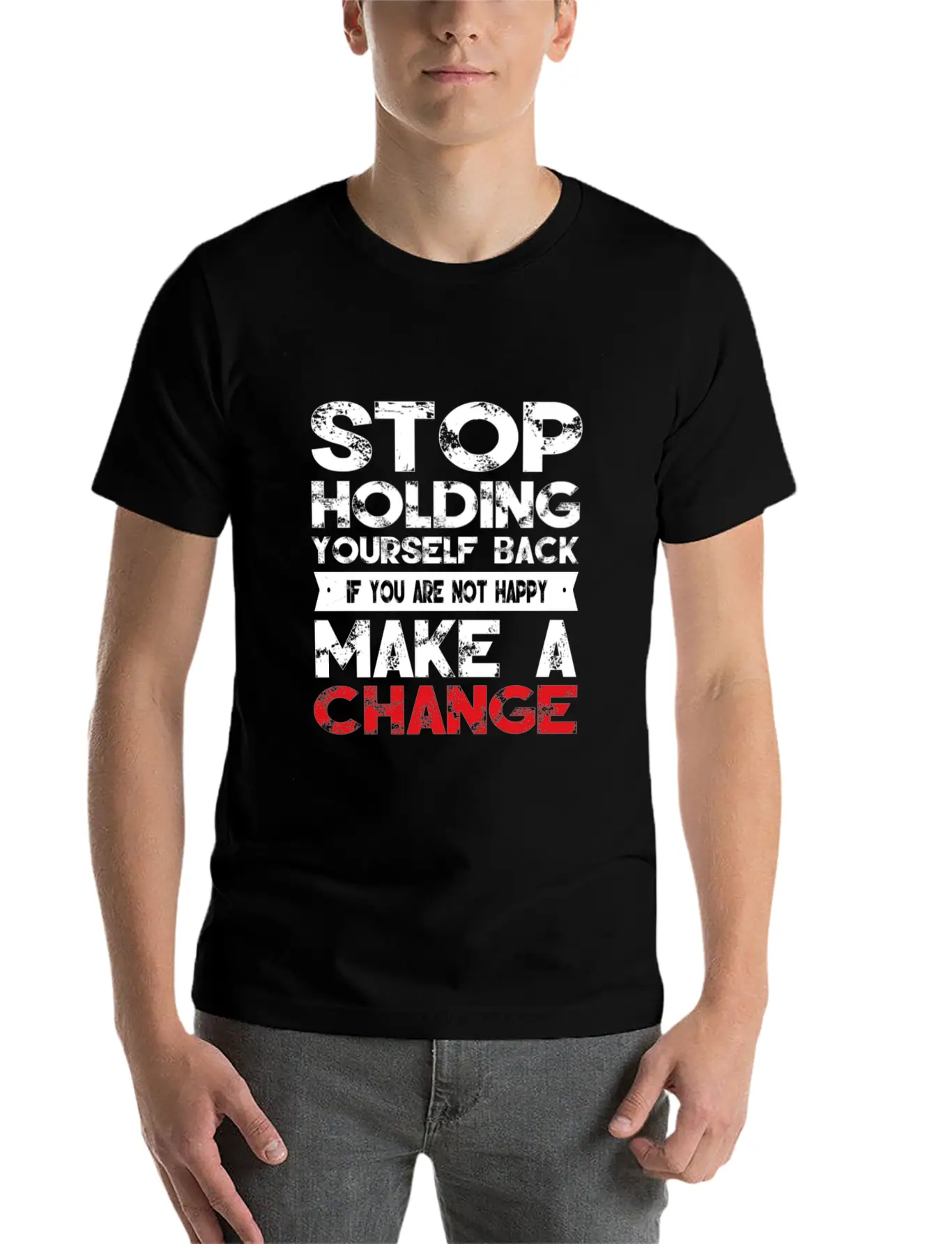 Motivational Quote Comfortable Minimalist Graphic Tee – Summer Style Essential