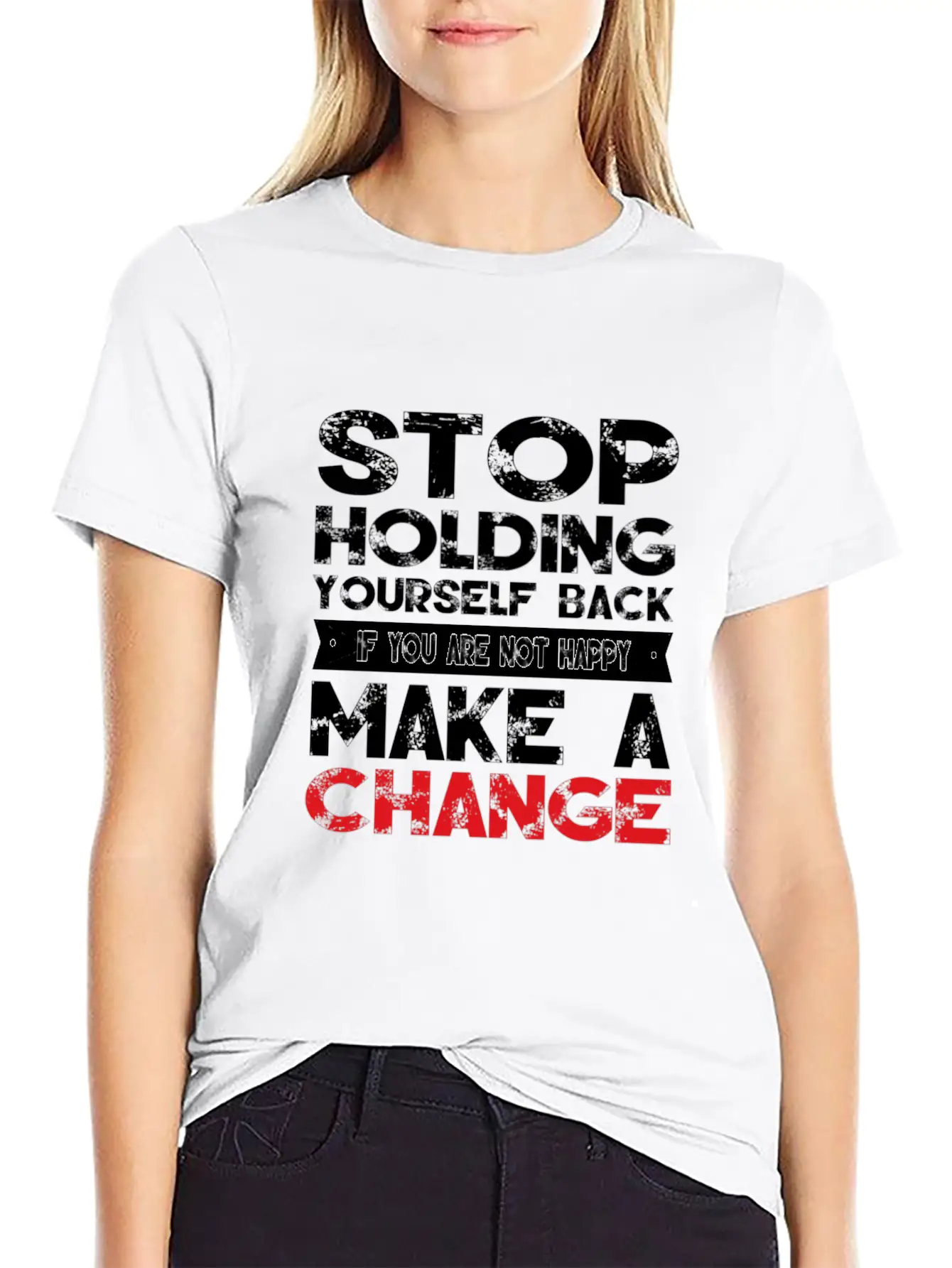 Motivational Quote Comfortable Minimalist Graphic Tee – Summer Style Essential
