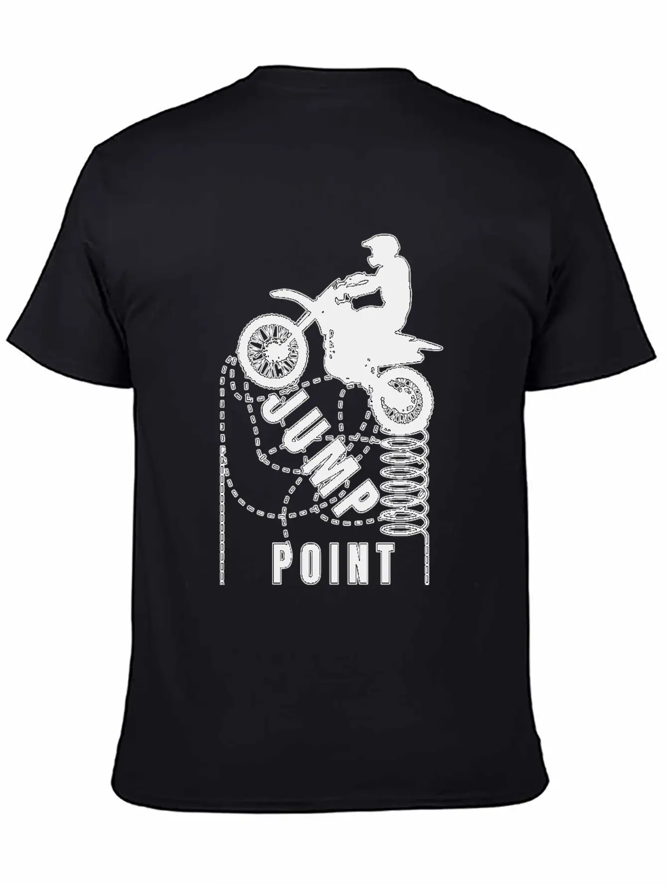 Motocross Jump Point Unisex Short Sleeve Soft Cotton T-Shirt – Casual Everyday Wear