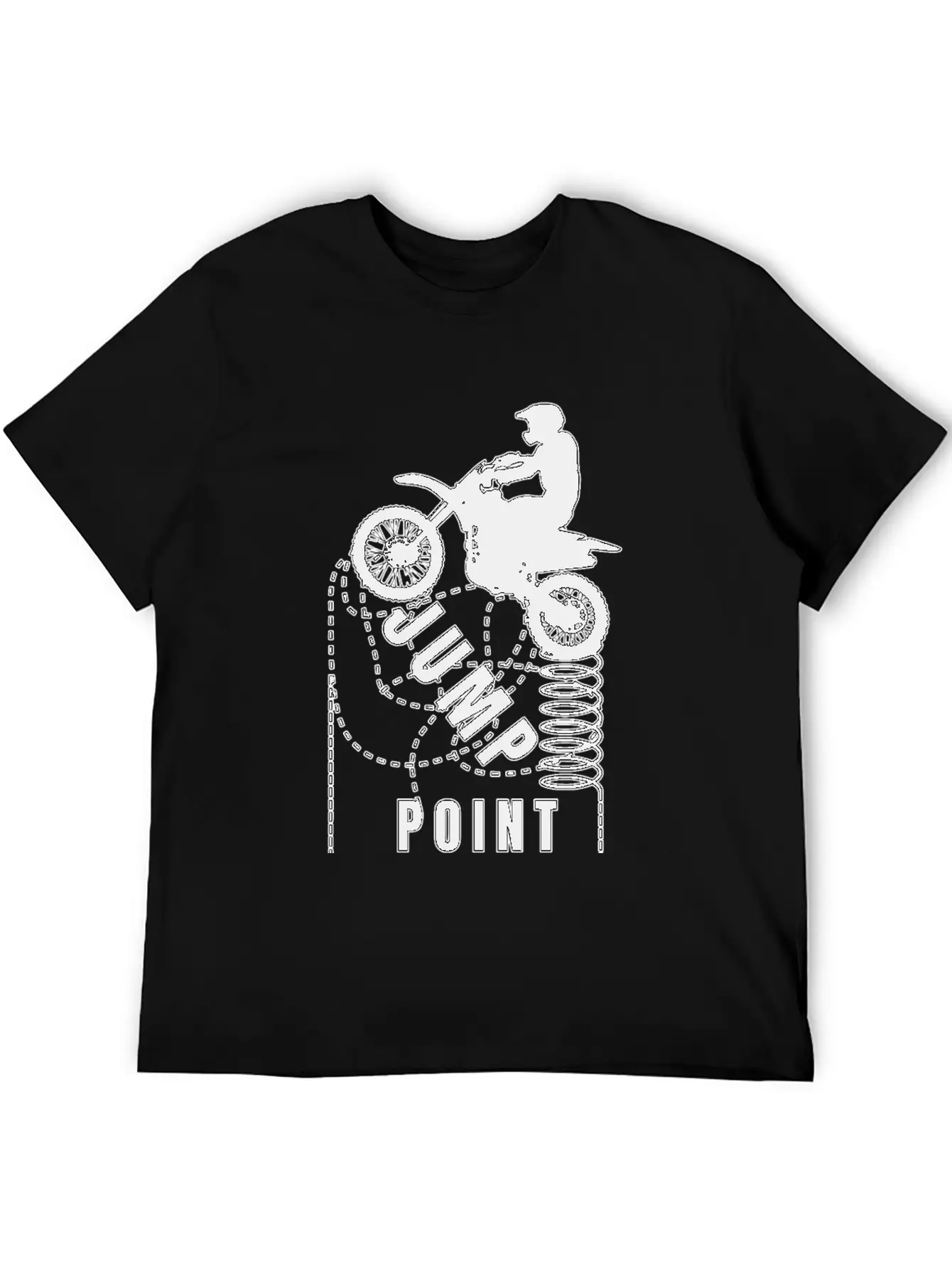 Motocross Jump Point Unisex Short Sleeve Soft Cotton T-Shirt – Casual Everyday Wear
