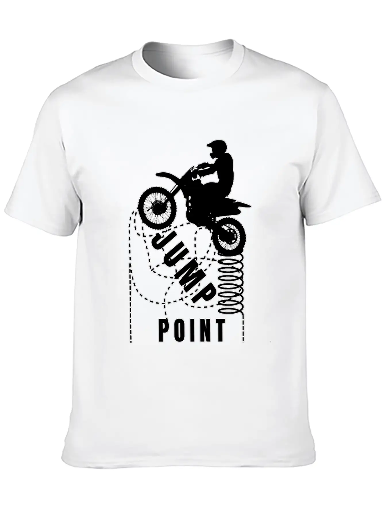 Motocross Jump Point Unisex Short Sleeve Soft Cotton T-Shirt – Casual Everyday Wear