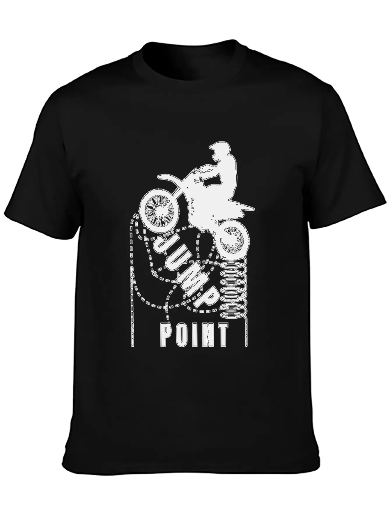 Motocross Jump Point Unisex Short Sleeve Soft Cotton T-Shirt – Casual Everyday Wear