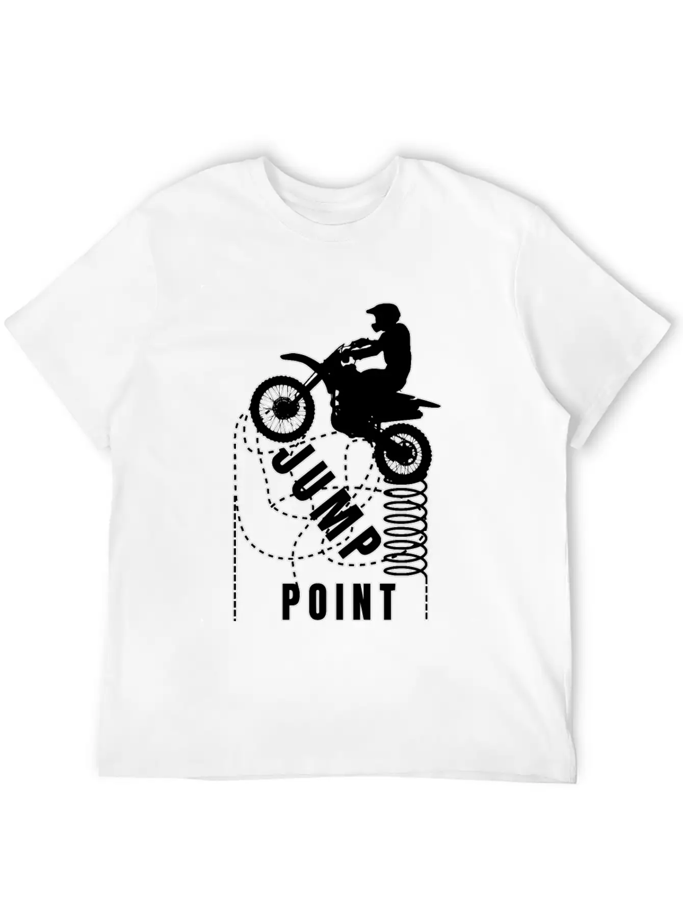 Motocross Jump Point Unisex Short Sleeve Soft Cotton T-Shirt – Casual Everyday Wear