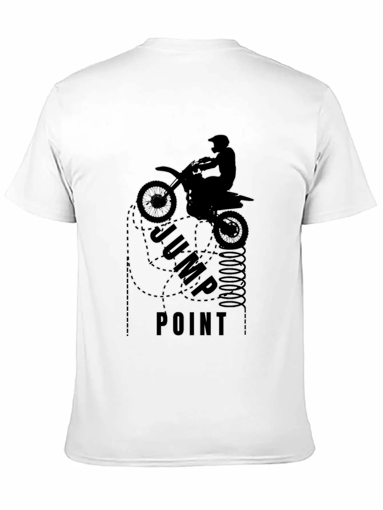 Motocross Jump Point Unisex Short Sleeve Soft Cotton T-Shirt – Casual Everyday Wear