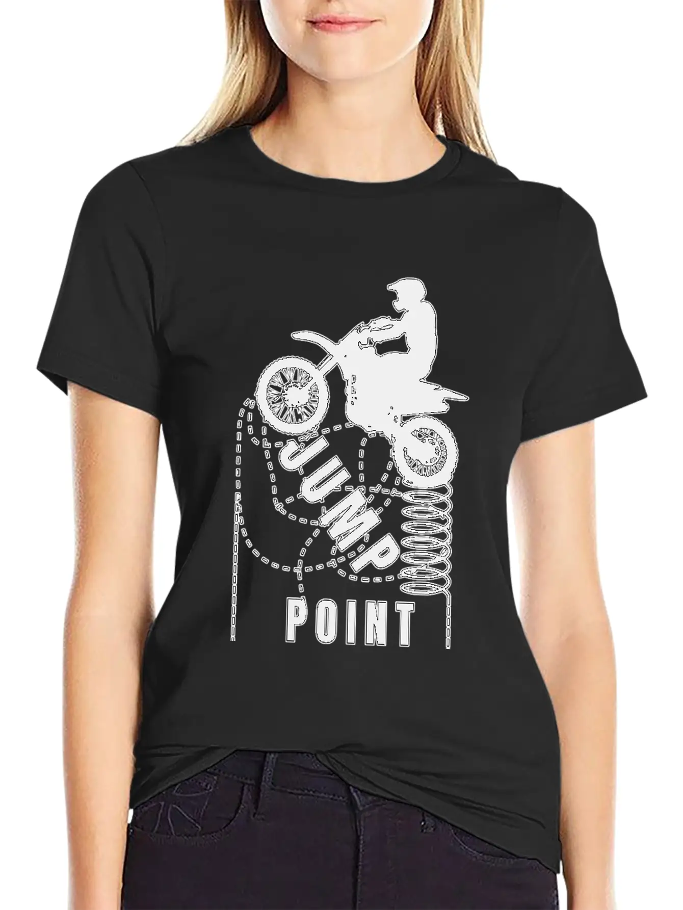 Motocross Jump Point Unisex Short Sleeve Soft Cotton T-Shirt – Casual Everyday Wear