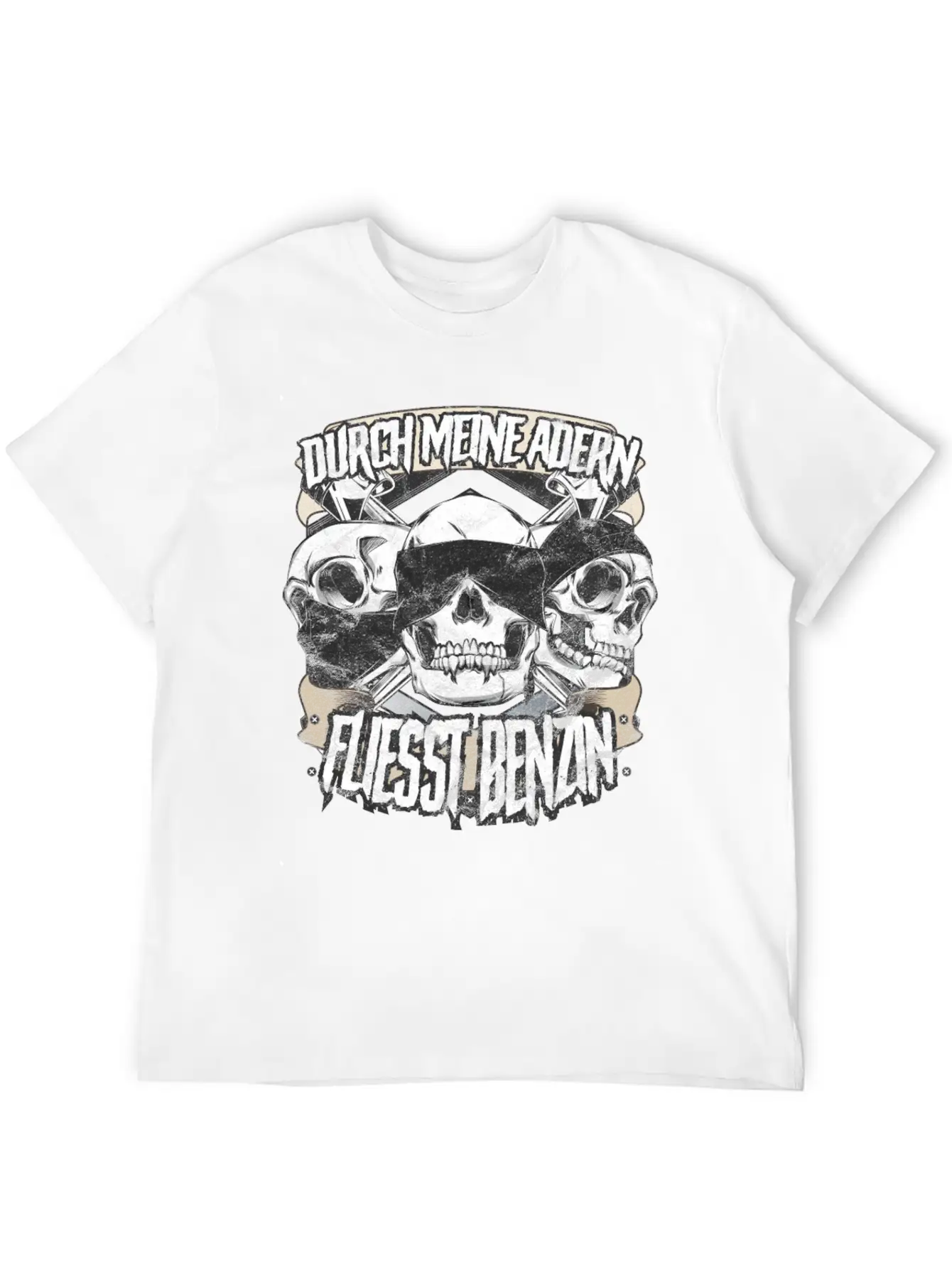 Motorcycle Biker Petrol Instead Of Blood Basic Graphic T-Shirt – Daily Comfort In Soft Cotton