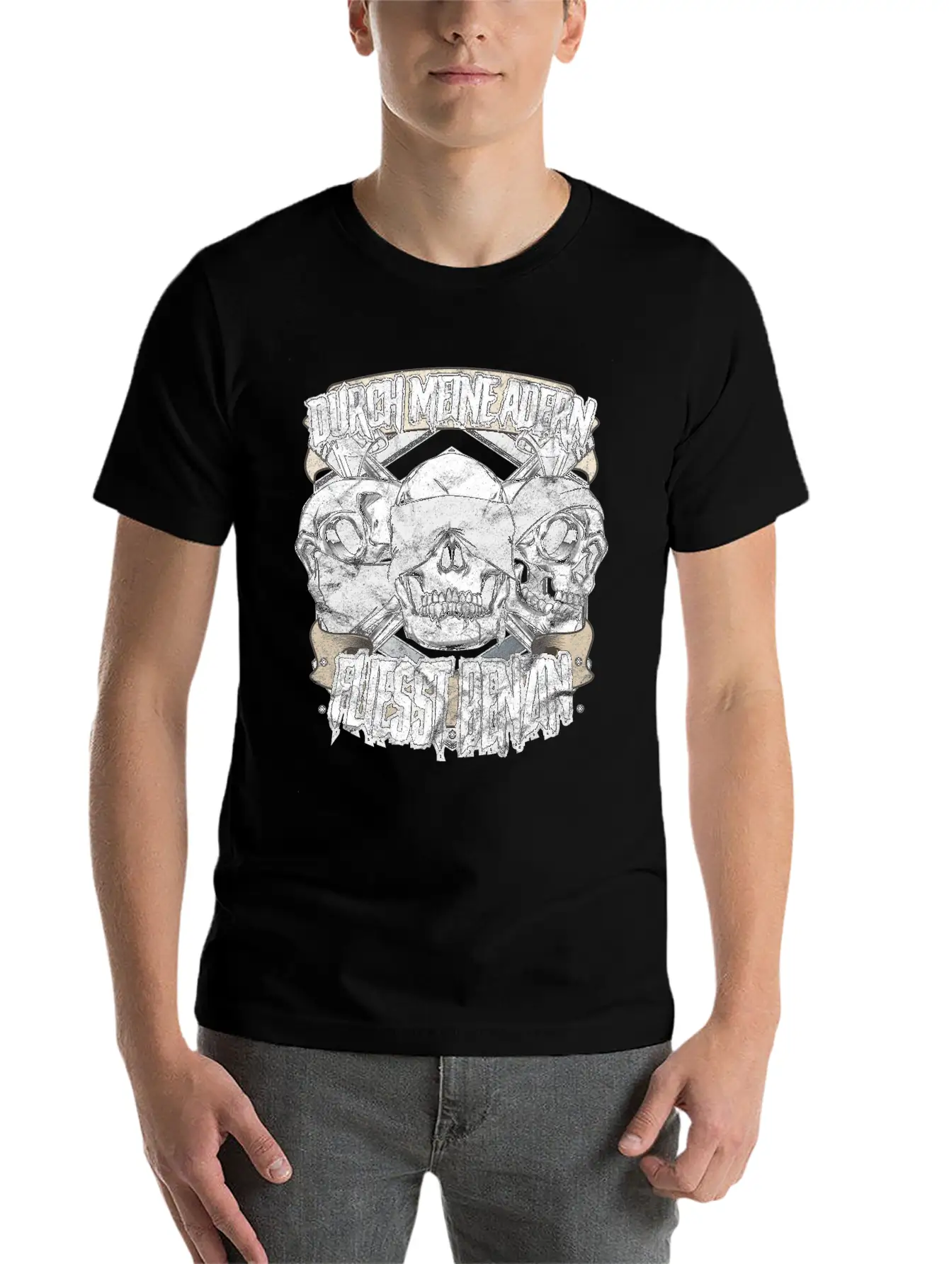 Motorcycle Biker Petrol Instead Of Blood Basic Graphic T-Shirt – Daily Comfort In Soft Cotton