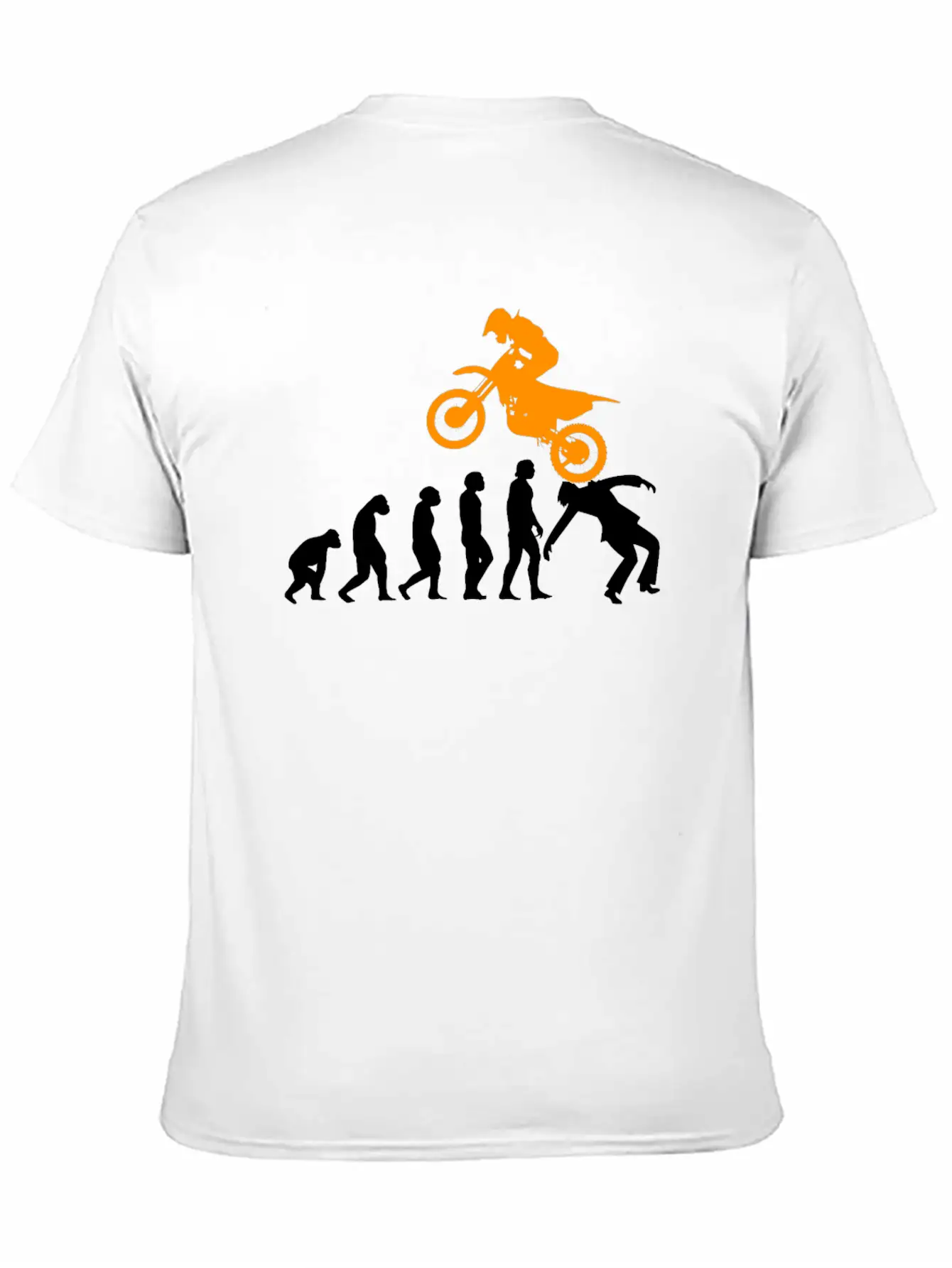 Motorcycle Evolution Motorcycle Motorsport Unisex Short Sleeve Soft Cotton T-Shirt – Casual Everyday Wear