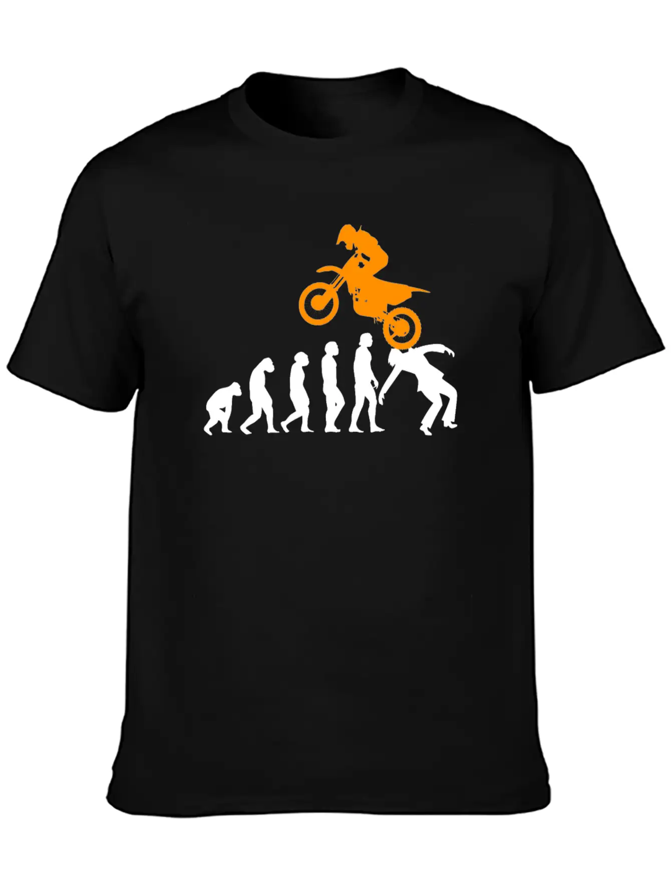 Motorcycle Evolution Motorcycle Motorsport Unisex Short Sleeve Soft Cotton T-Shirt – Casual Everyday Wear