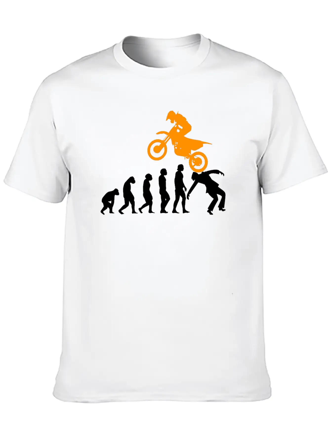 Motorcycle Evolution Motorcycle Motorsport Unisex Short Sleeve Soft Cotton T-Shirt – Casual Everyday Wear