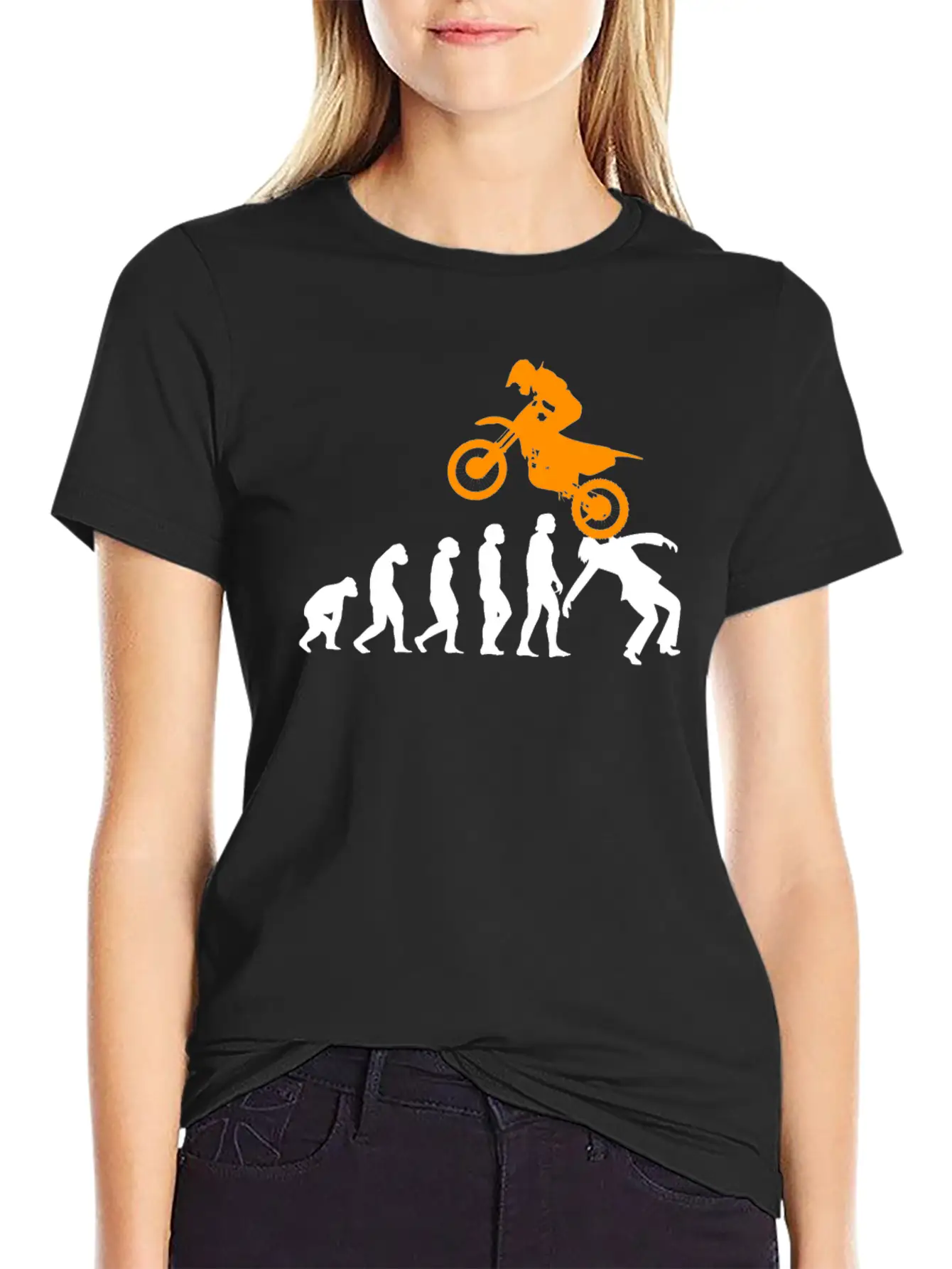 Motorcycle Evolution Motorcycle Motorsport Unisex Short Sleeve Soft Cotton T-Shirt – Casual Everyday Wear