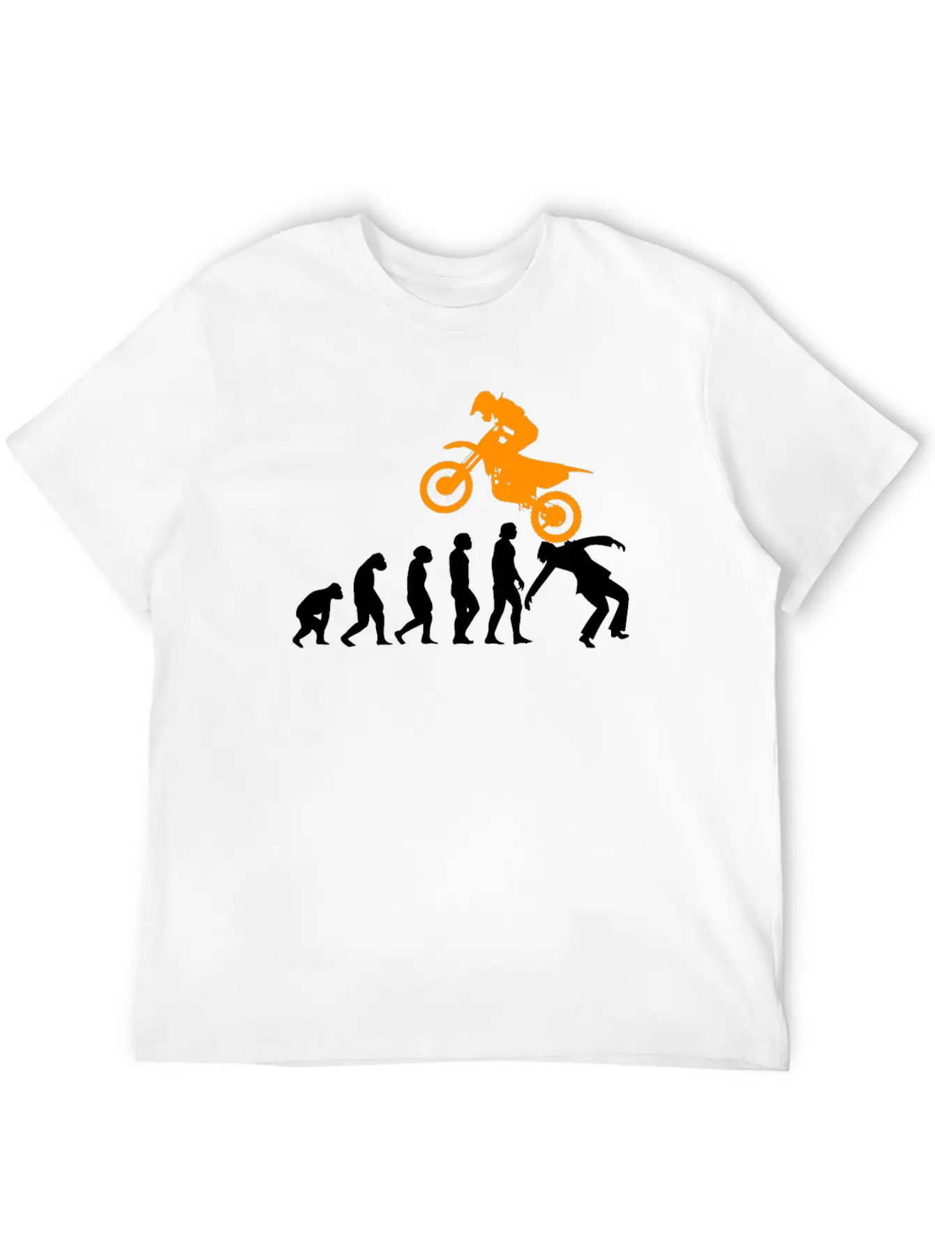 Motorcycle Evolution Motorcycle Motorsport Unisex Short Sleeve Soft Cotton T-Shirt – Casual Everyday Wear
