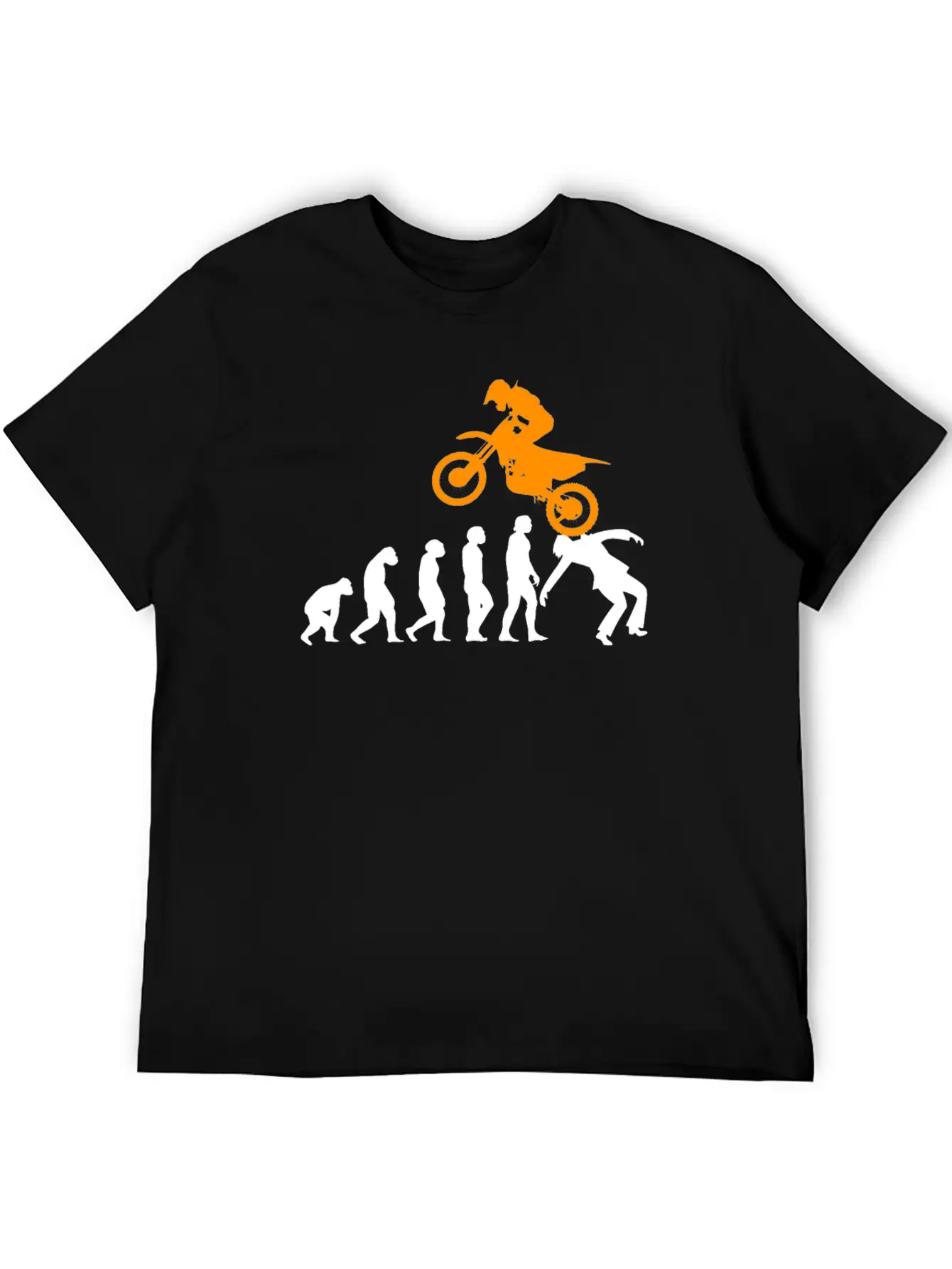 Motorcycle Evolution Motorcycle Motorsport Unisex Short Sleeve Soft Cotton T-Shirt – Casual Everyday Wear