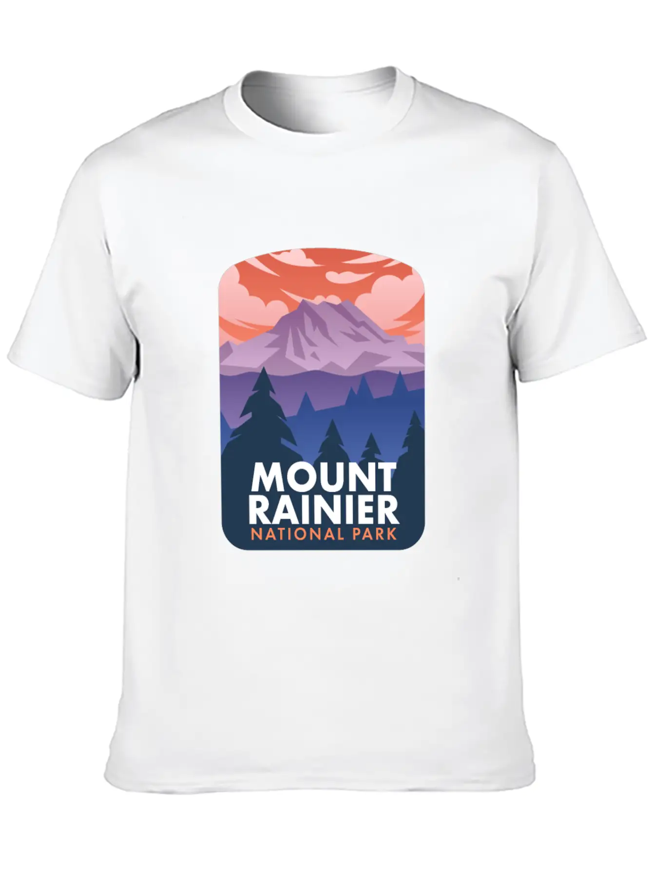 Mount Rainier National Park Stylish Everyday T-Shirt – Unisex Basic Cotton Tee