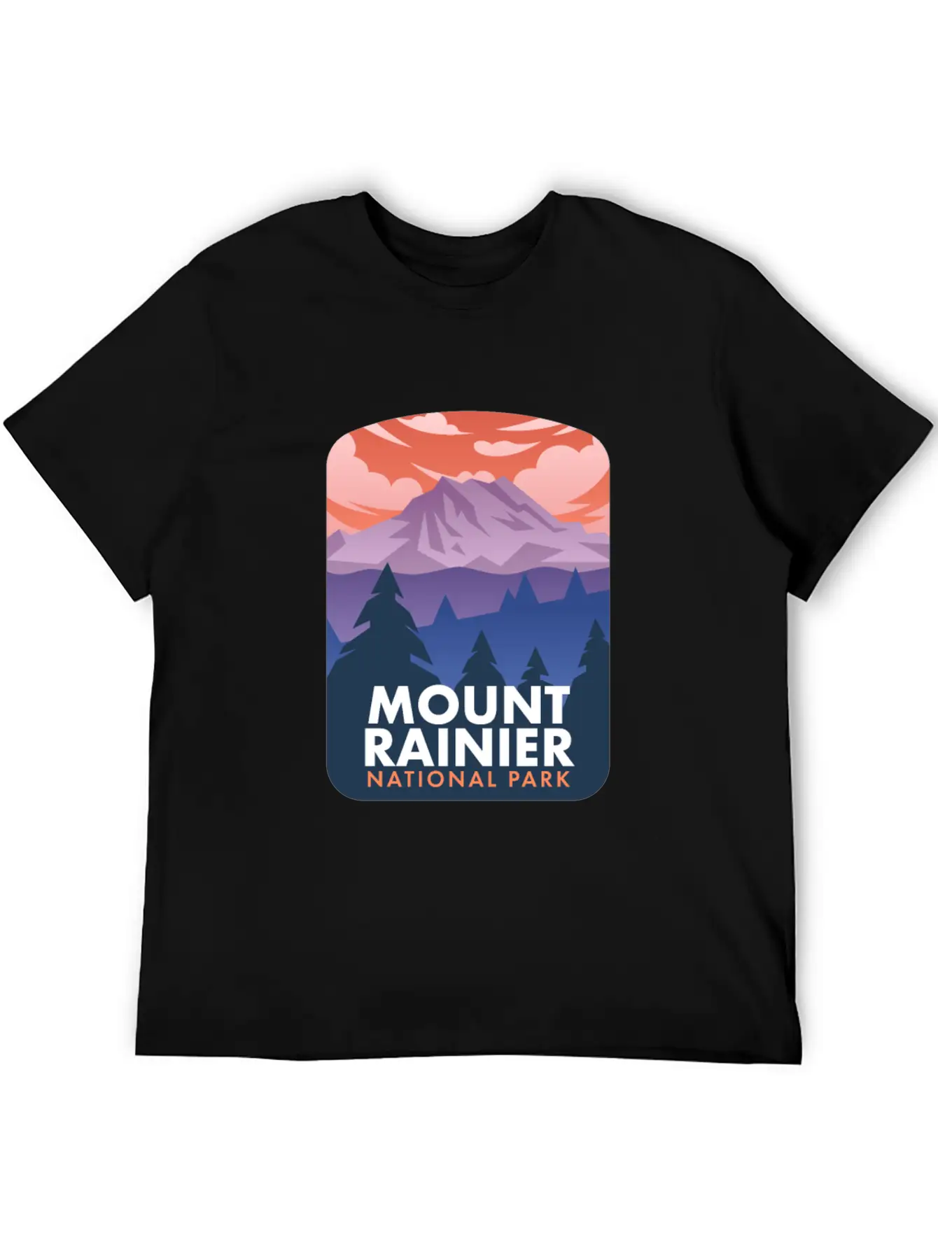 Mount Rainier National Park Stylish Everyday T-Shirt – Unisex Basic Cotton Tee
