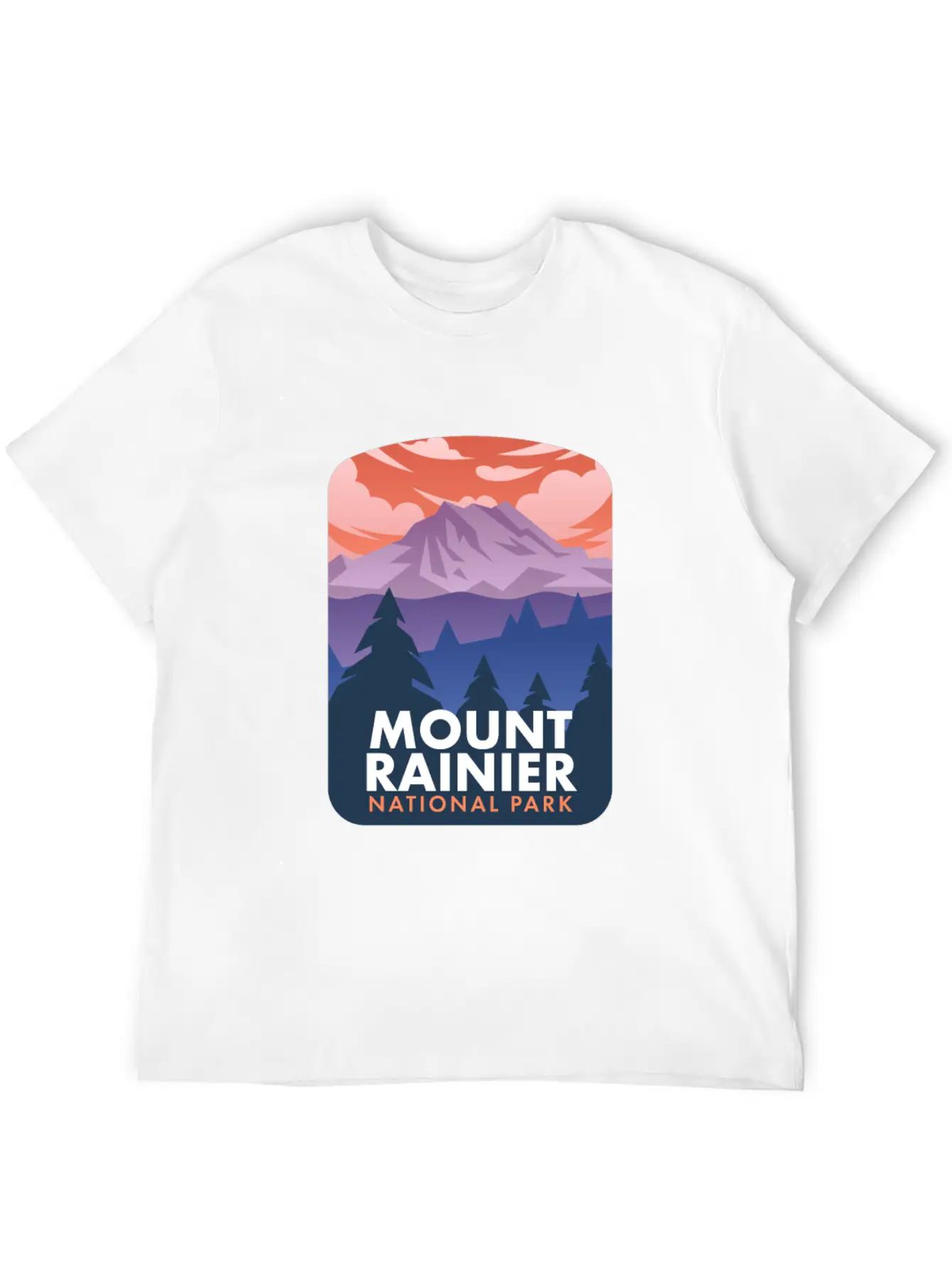 Mount Rainier National Park Stylish Everyday T-Shirt – Unisex Basic Cotton Tee