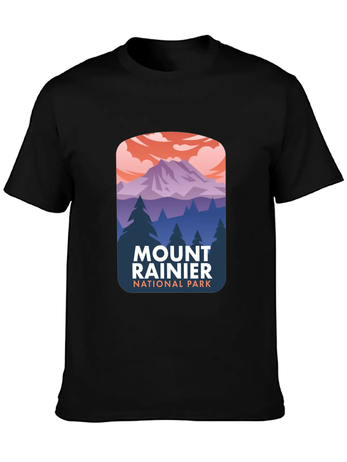 Mount Rainier National Park Stylish Everyday T-Shirt – Unisex Basic Cotton Tee
