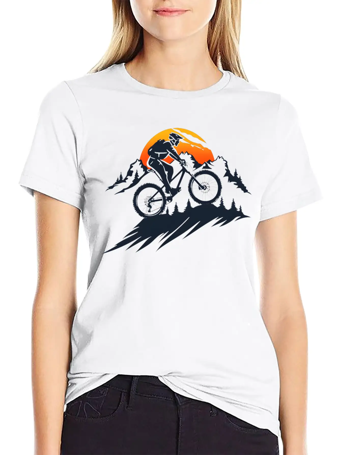 Mountain Bike Basic Graphic T-Shirt – Daily Comfort In Soft Cotton