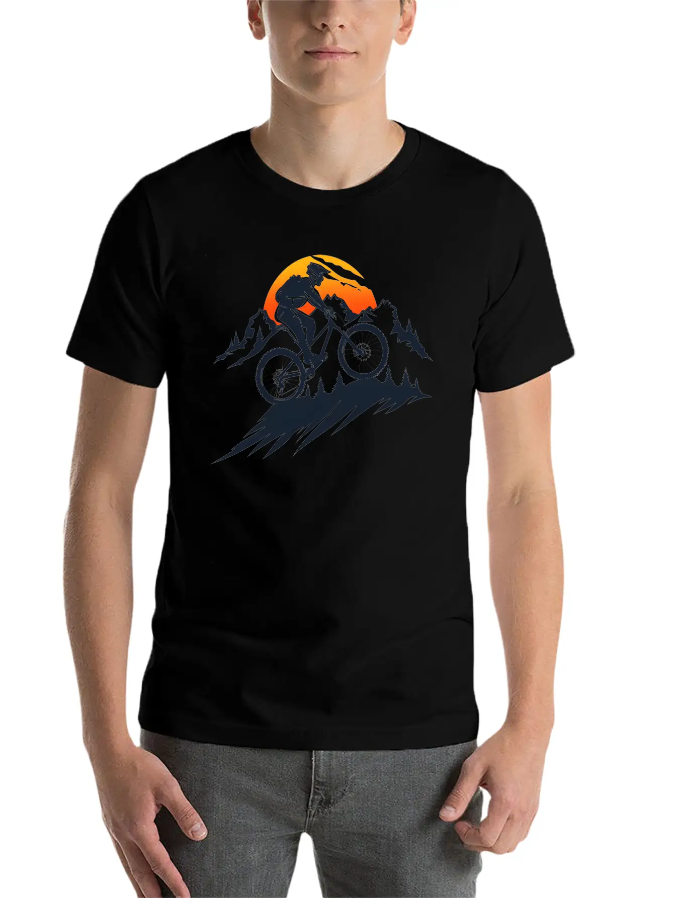Mountain Bike Basic Graphic T-Shirt – Daily Comfort In Soft Cotton