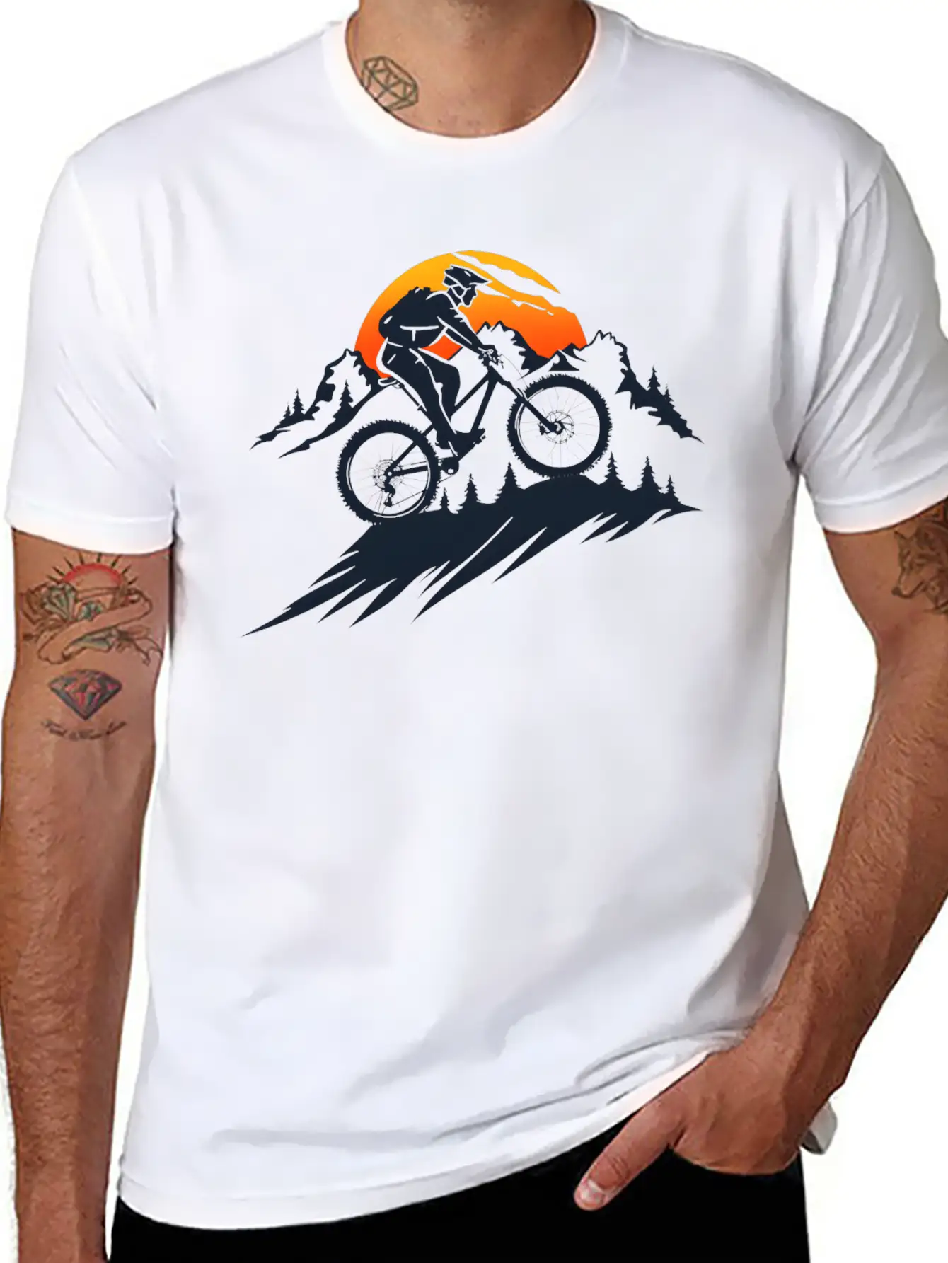 Mountain Bike Basic Graphic T-Shirt – Daily Comfort In Soft Cotton