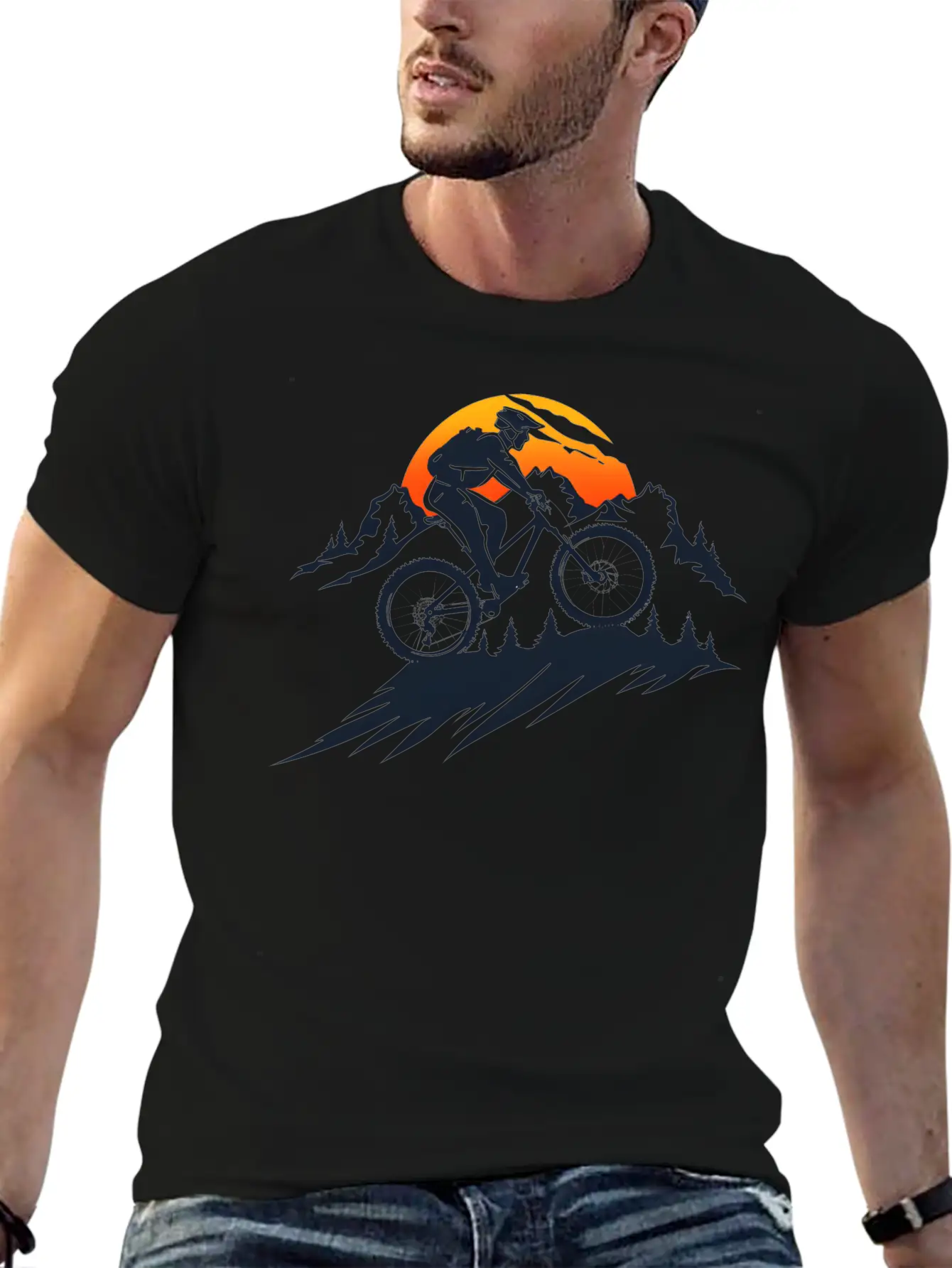 Mountain Bike Basic Graphic T-Shirt – Daily Comfort In Soft Cotton