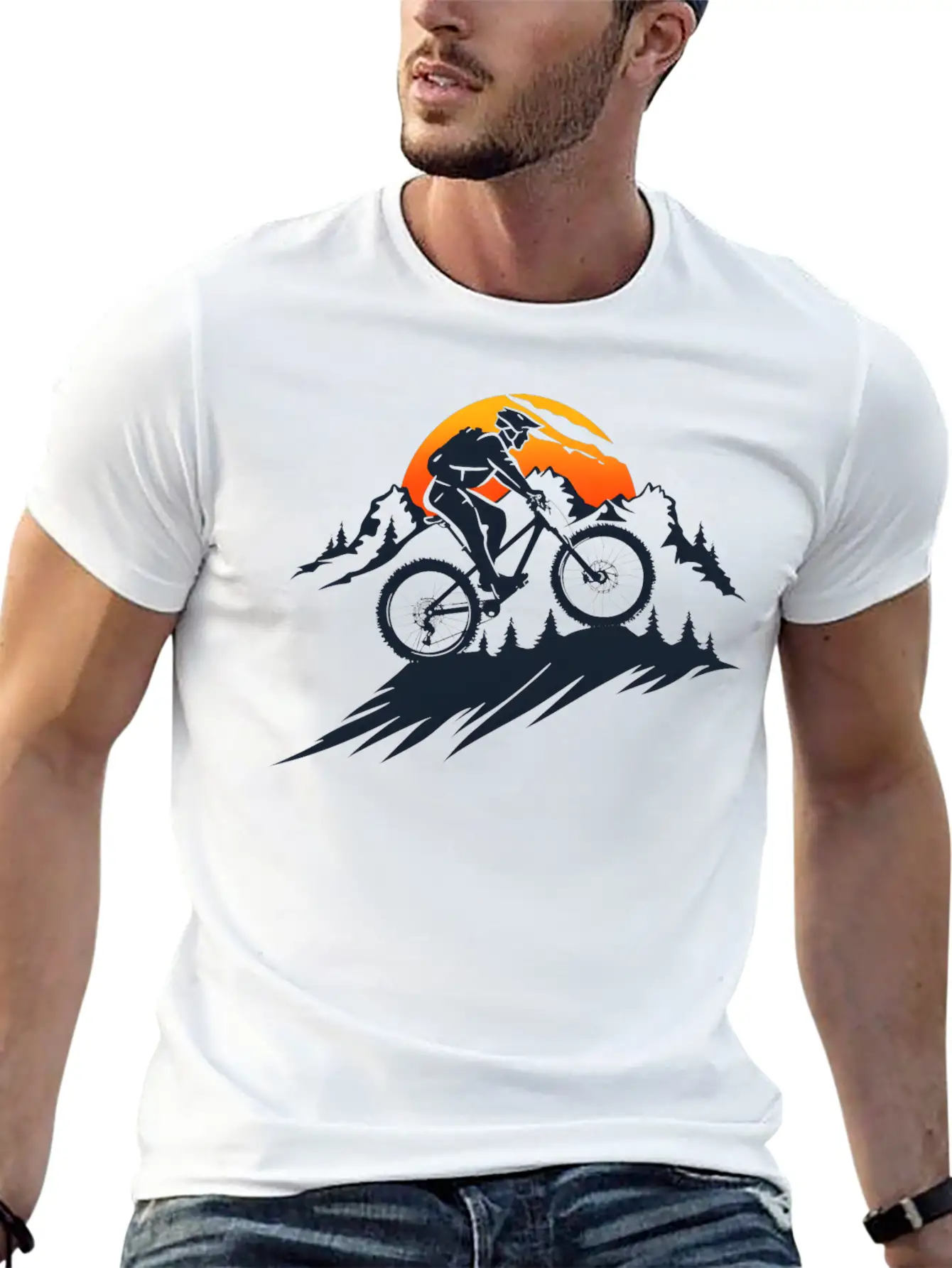Mountain Bike Basic Graphic T-Shirt – Daily Comfort In Soft Cotton