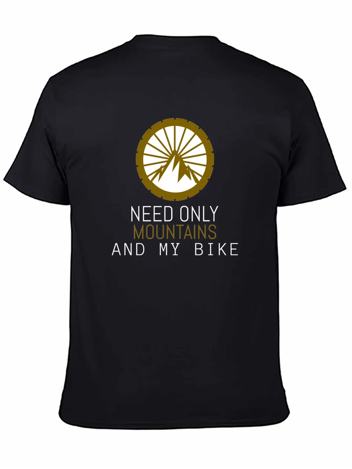 Mountain Bike Unisex Short Sleeve Soft Cotton T-Shirt – Casual Everyday Wear