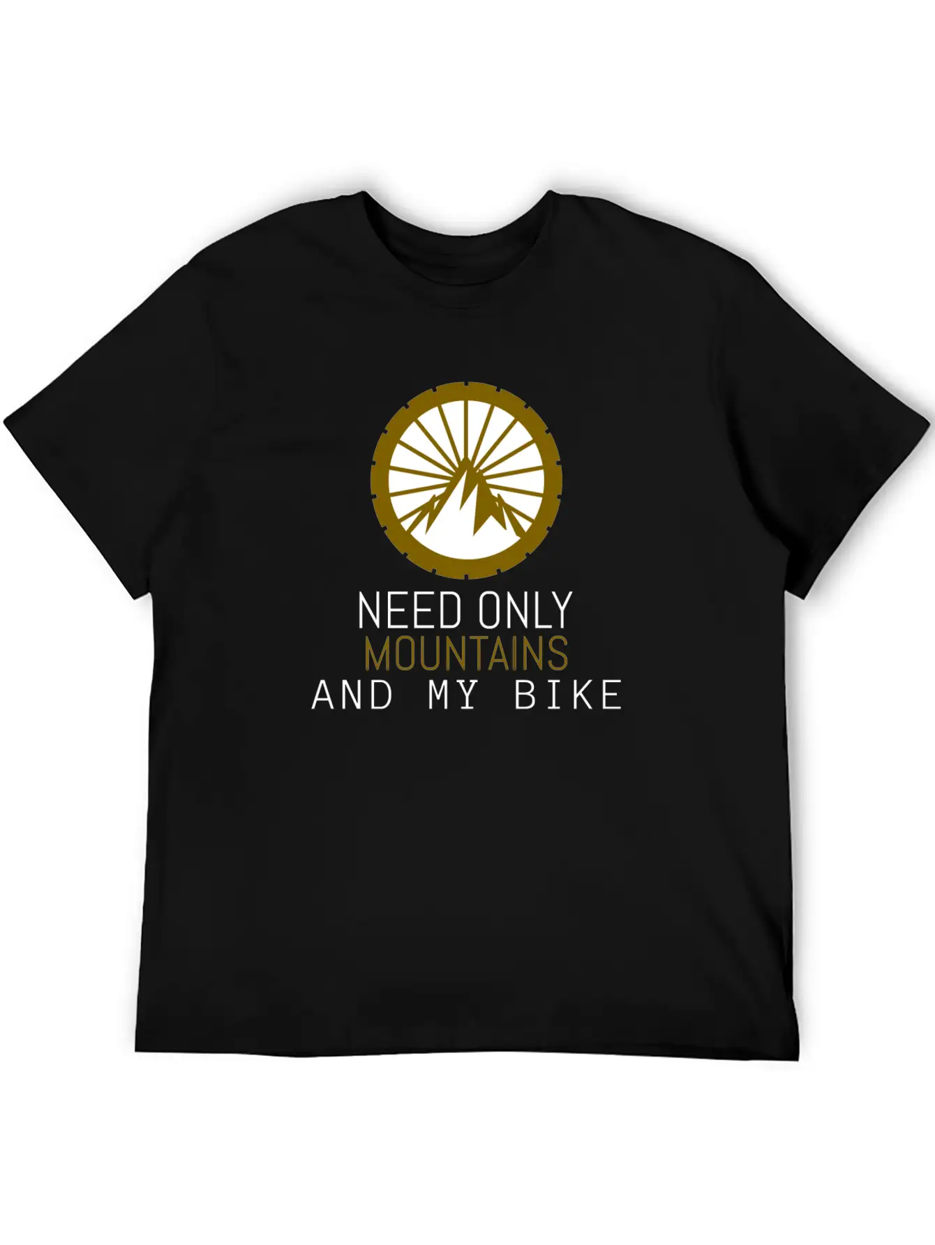 Mountain Bike Unisex Short Sleeve Soft Cotton T-Shirt – Casual Everyday Wear