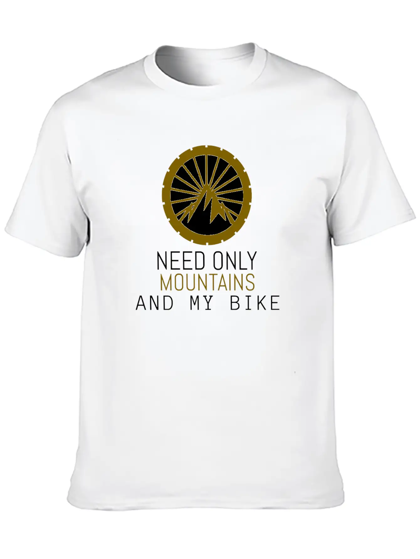 Mountain Bike Unisex Short Sleeve Soft Cotton T-Shirt – Casual Everyday Wear