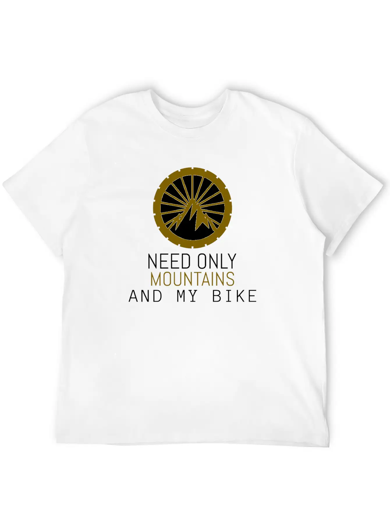 Mountain Bike Unisex Short Sleeve Soft Cotton T-Shirt – Casual Everyday Wear