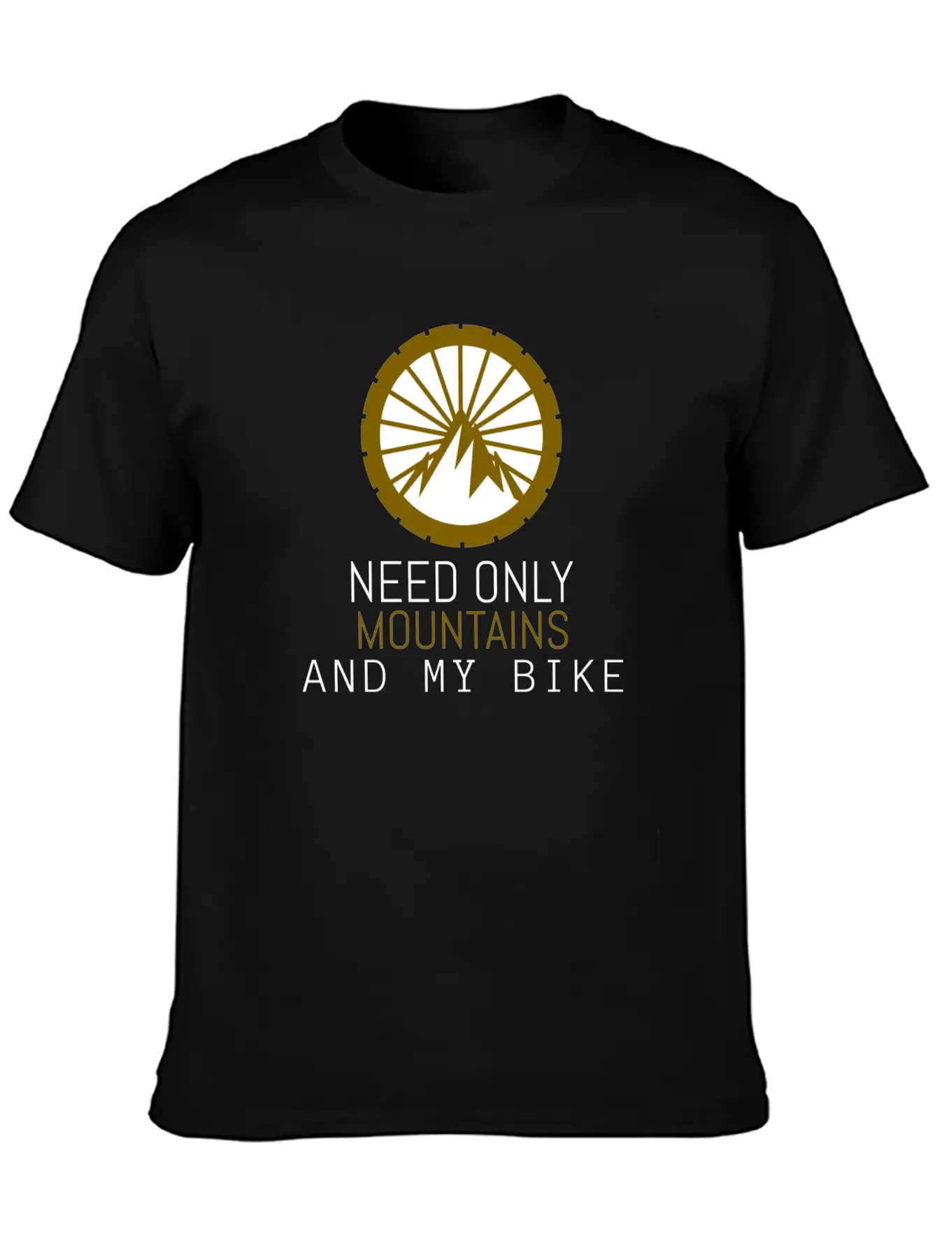 Mountain Bike Unisex Short Sleeve Soft Cotton T-Shirt – Casual Everyday Wear
