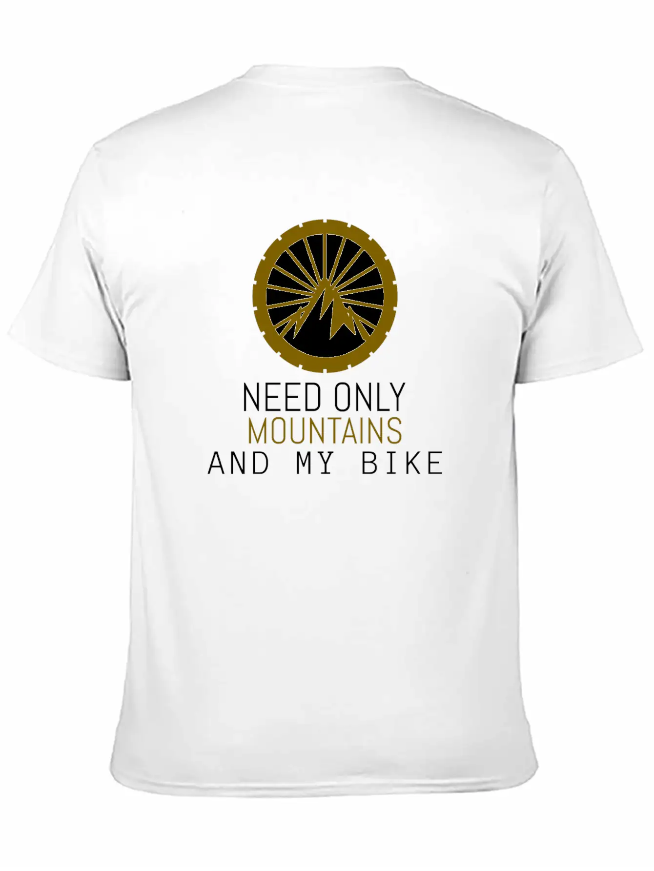 Mountain Bike Unisex Short Sleeve Soft Cotton T-Shirt – Casual Everyday Wear
