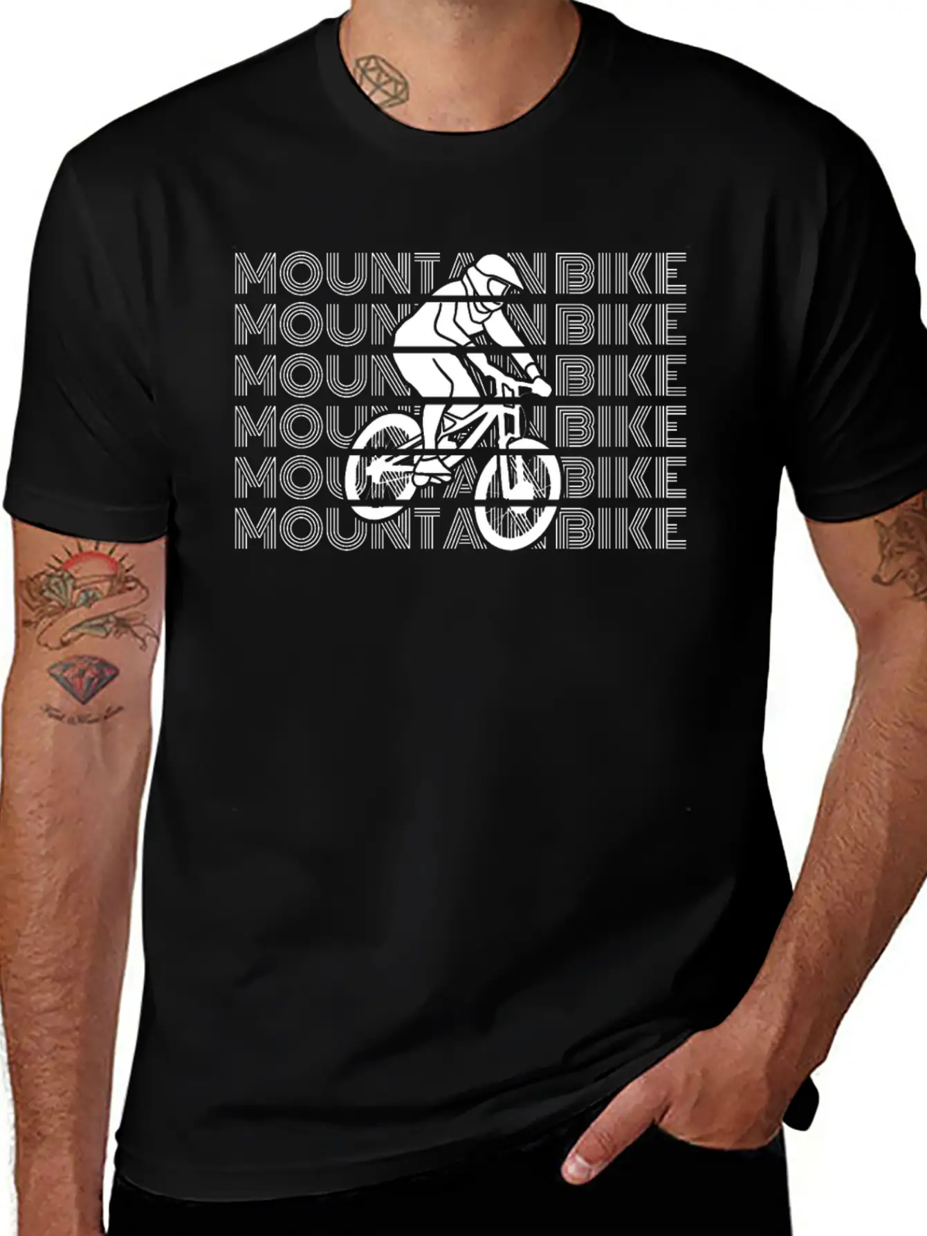 Mountain Bikes Accessories MTB Mountain Biking MTB Comfortable Minimalist Graphic Tee – Summer Style Essential