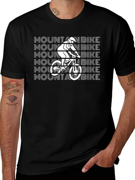 Mountain Bikes Accessories MTB Mountain Biking MTB Comfortable Minimalist Graphic Tee – Summer Style Essential
