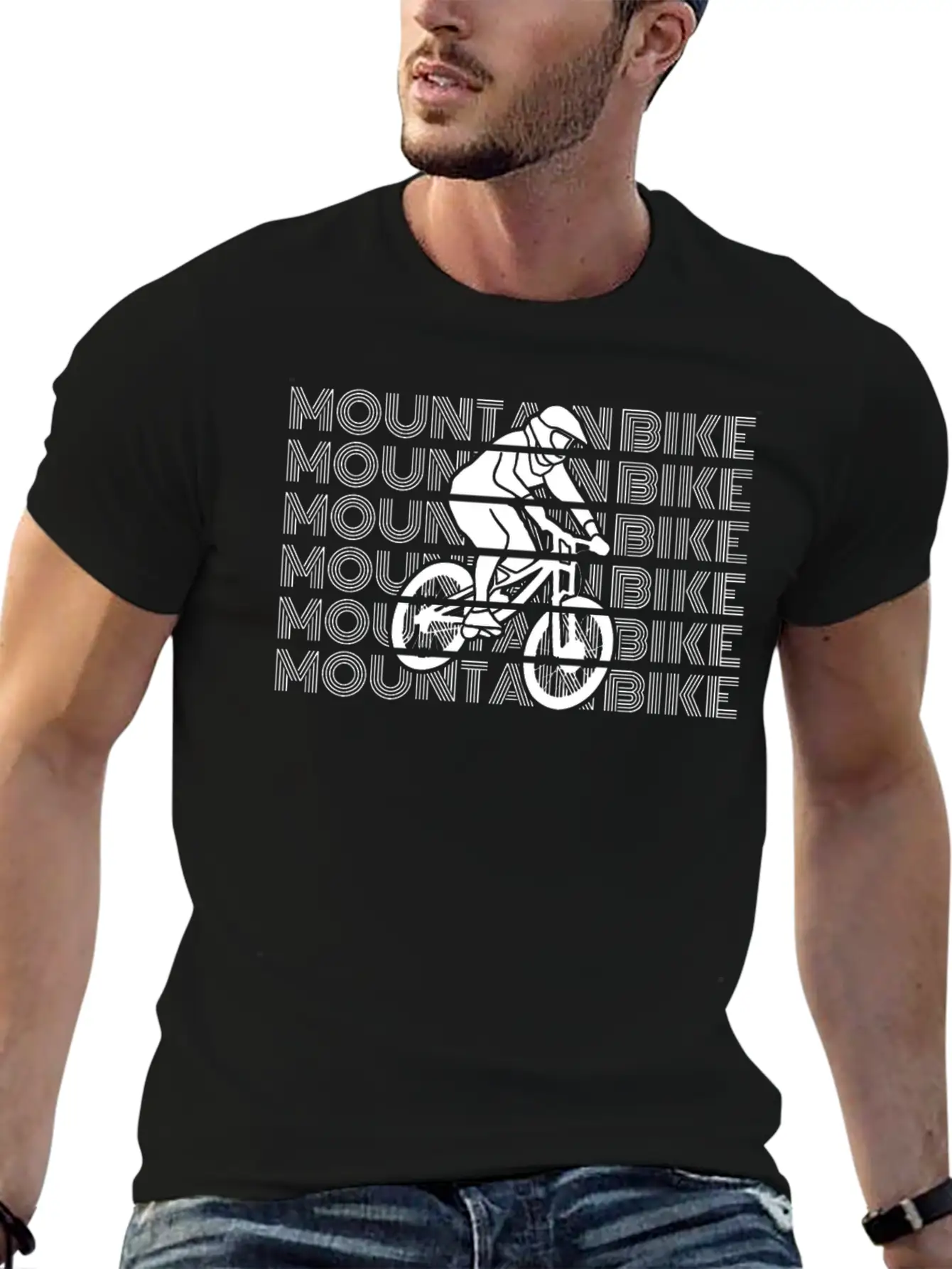 Mountain Bikes Accessories MTB Mountain Biking MTB Comfortable Minimalist Graphic Tee – Summer Style Essential
