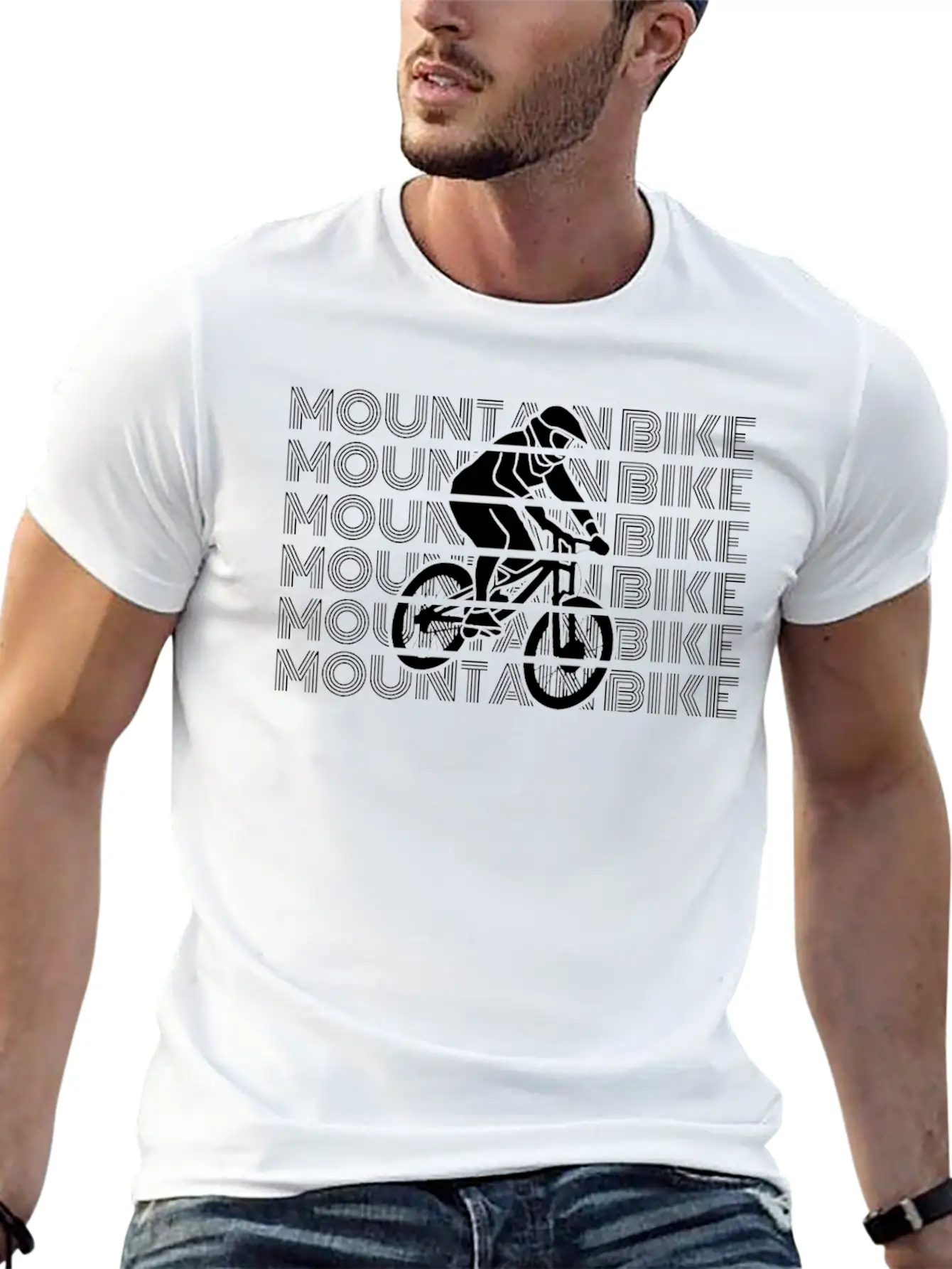Mountain Bikes Accessories MTB Mountain Biking MTB Comfortable Minimalist Graphic Tee – Summer Style Essential