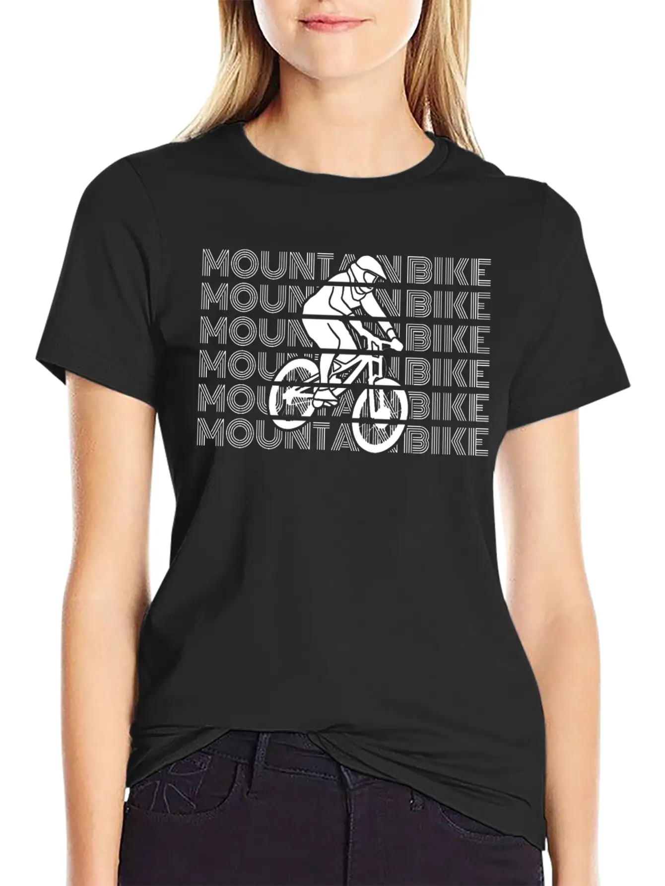 Mountain Bikes Accessories MTB Mountain Biking MTB Comfortable Minimalist Graphic Tee – Summer Style Essential