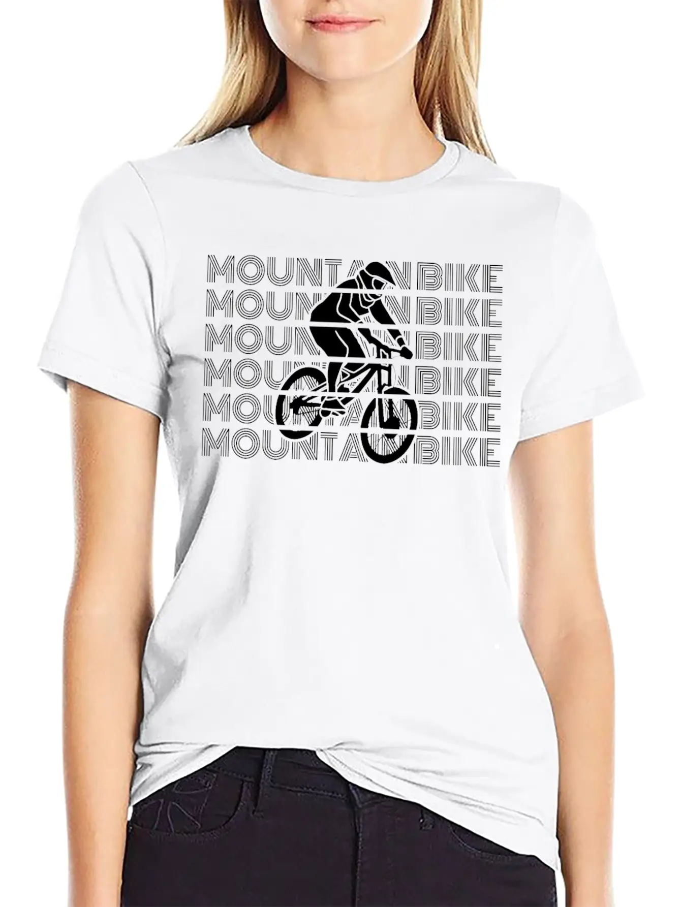 Mountain Bikes Accessories MTB Mountain Biking MTB Comfortable Minimalist Graphic Tee – Summer Style Essential