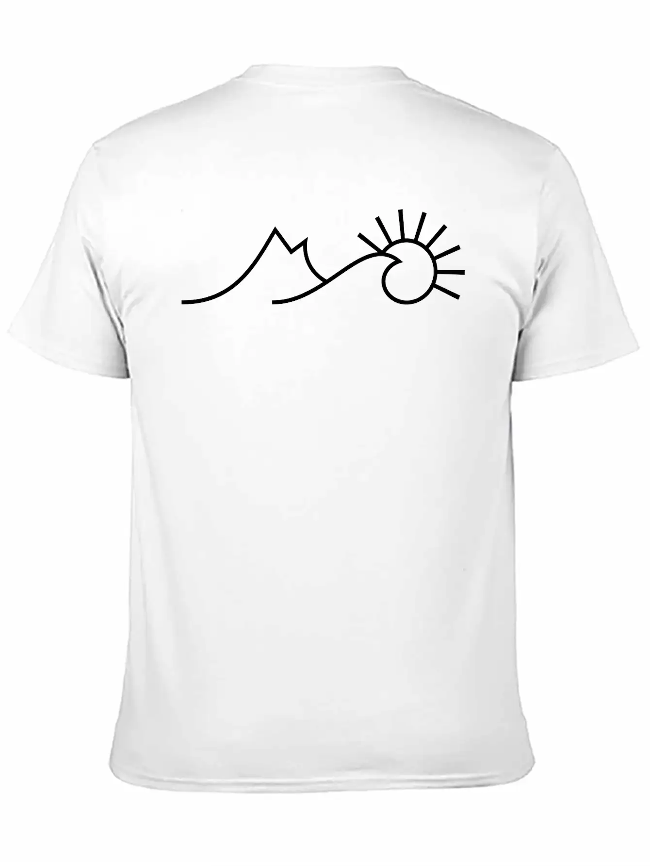 Mountain Sea Sun Unisex Short Sleeve Soft Cotton T-Shirt – Casual Everyday Wear