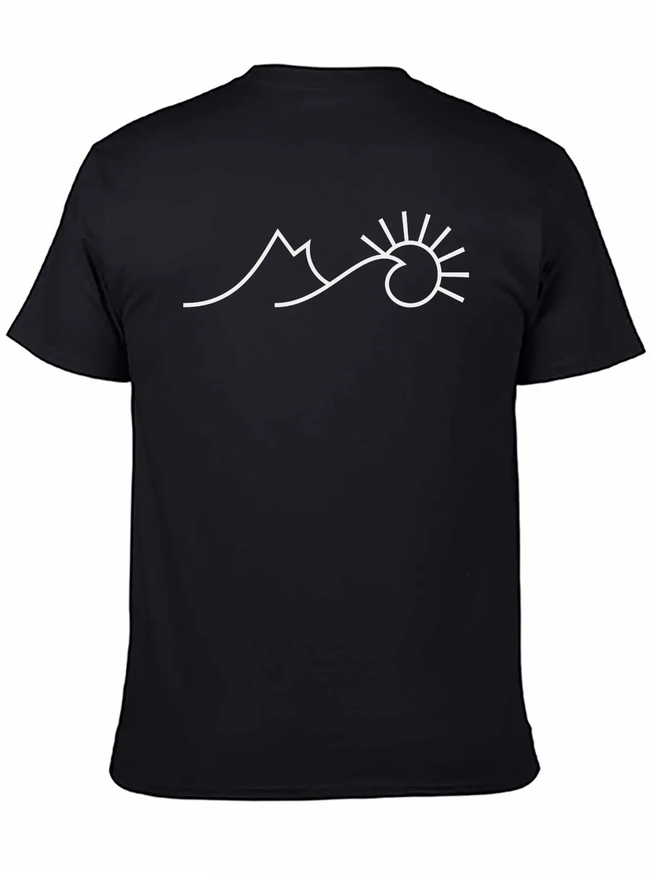Mountain Sea Sun Unisex Short Sleeve Soft Cotton T-Shirt – Casual Everyday Wear