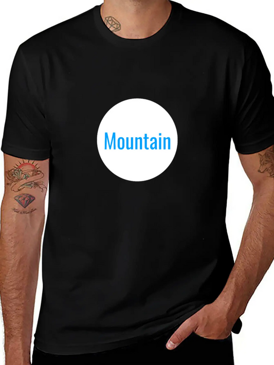 Mountain Unisex Short Sleeve Soft Cotton T-Shirt – Casual Everyday Wear