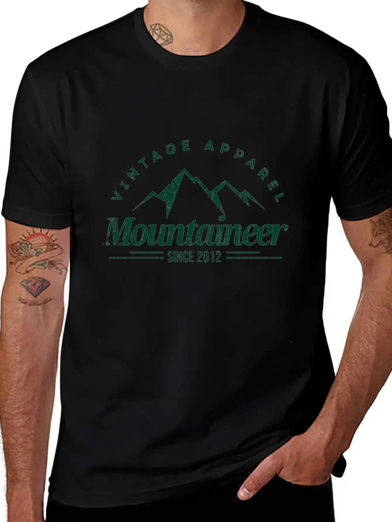 Mountaineer Unisex Short Sleeve Soft Cotton T-Shirt – Casual Everyday Wear