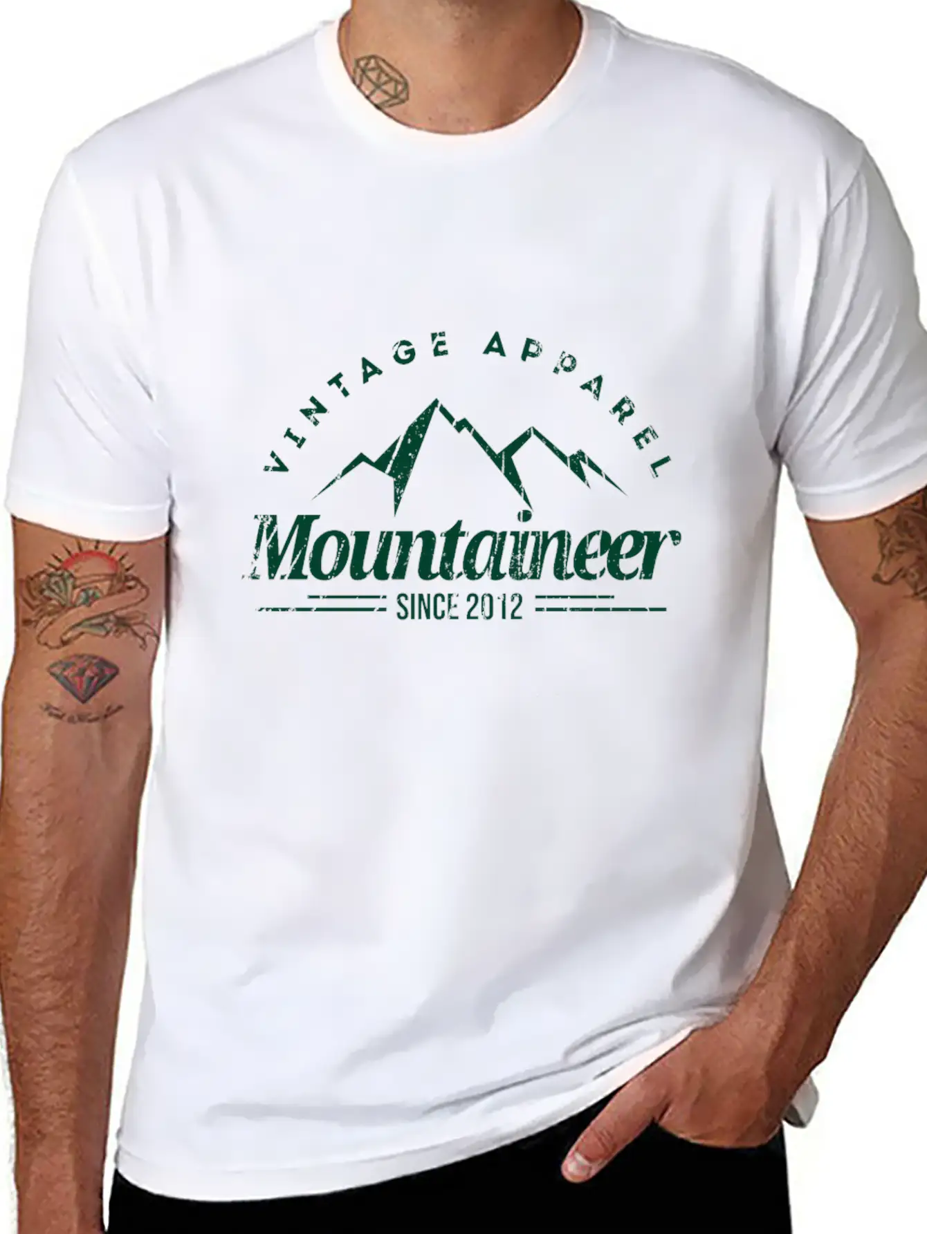 Mountaineer Unisex Short Sleeve Soft Cotton T-Shirt – Casual Everyday Wear