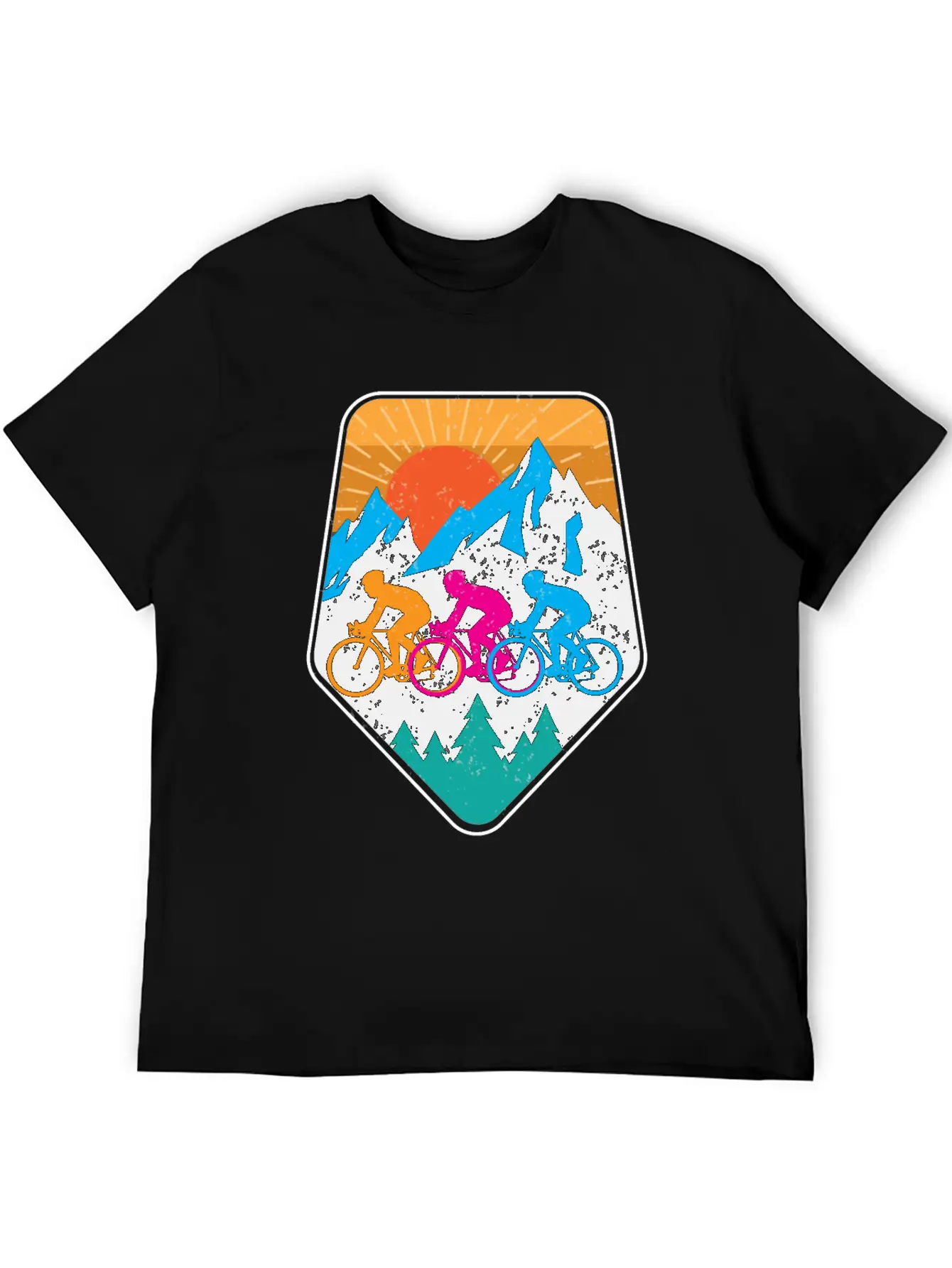 Mountains Bike Mountainbike Comfortable Minimalist Graphic Tee – Summer Style Essential