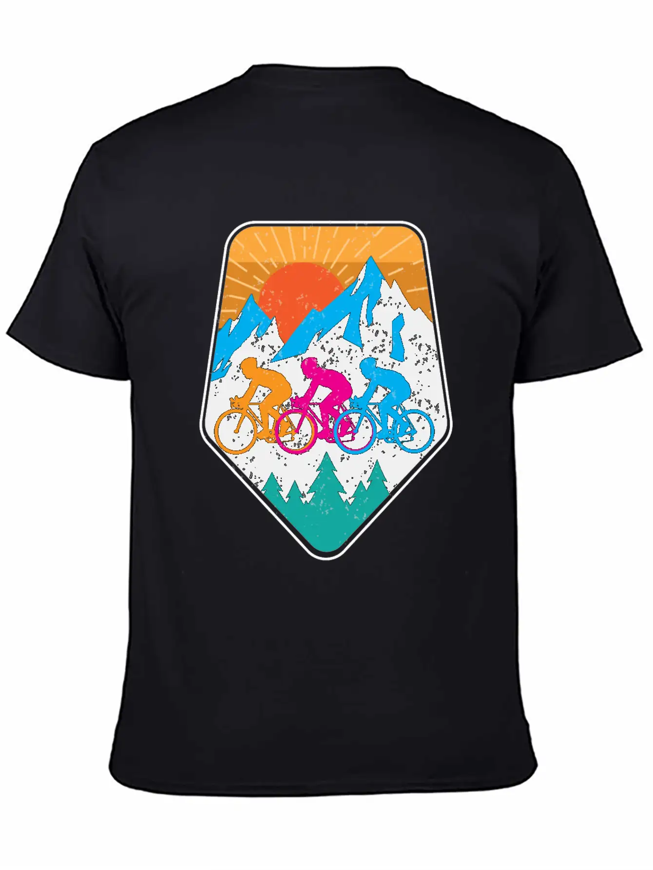 Mountains Bike Mountainbike Comfortable Minimalist Graphic Tee – Summer Style Essential