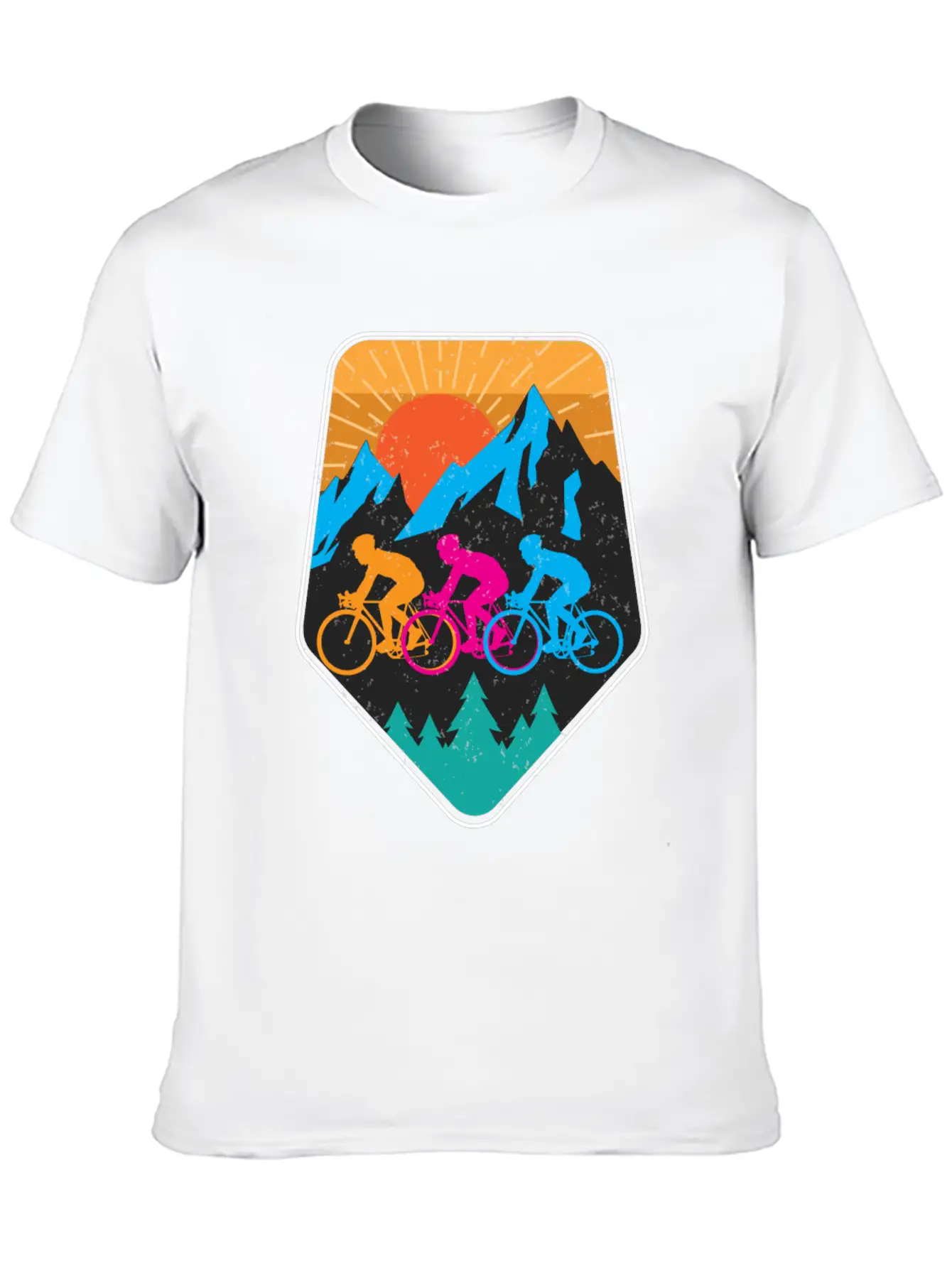 Mountains Bike Mountainbike Comfortable Minimalist Graphic Tee – Summer Style Essential
