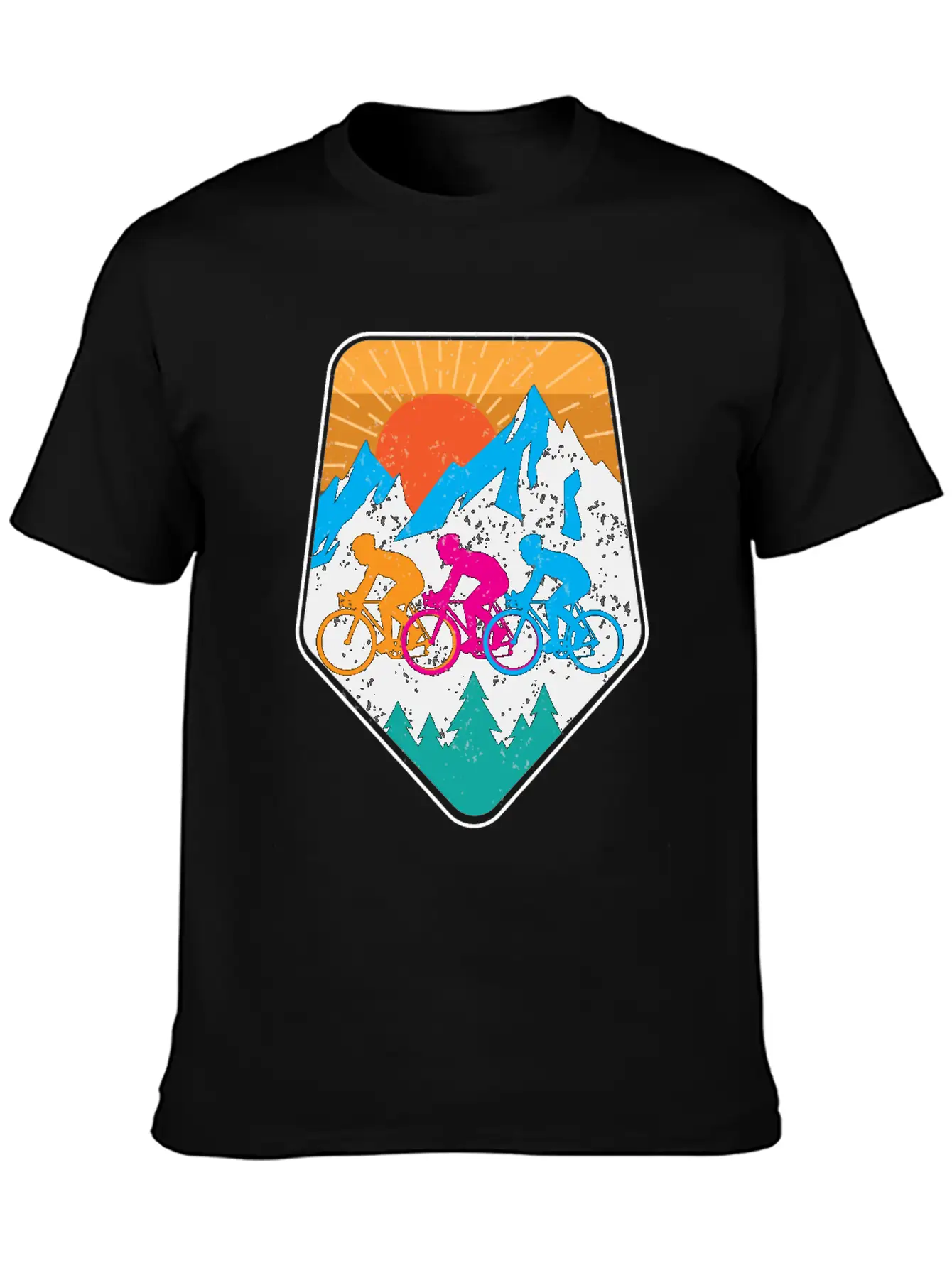 Mountains Bike Mountainbike Comfortable Minimalist Graphic Tee – Summer Style Essential