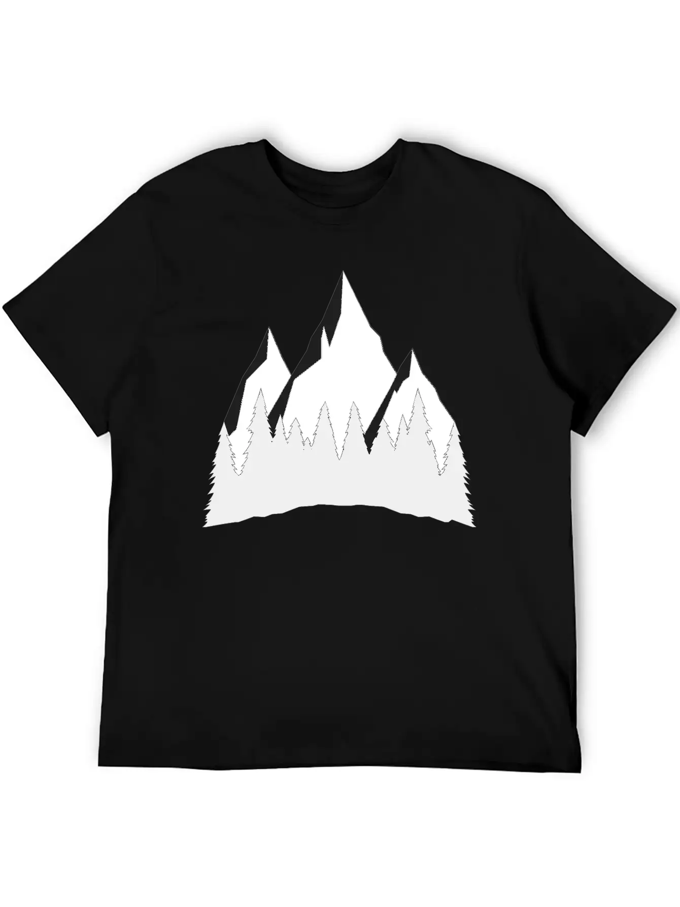 Mountains Comfortable Minimalist Graphic Tee – Summer Style Essential