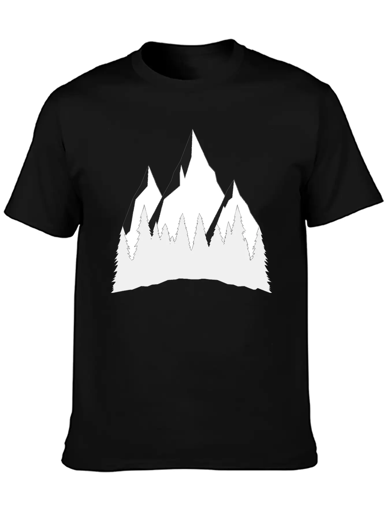 Mountains Comfortable Minimalist Graphic Tee – Summer Style Essential